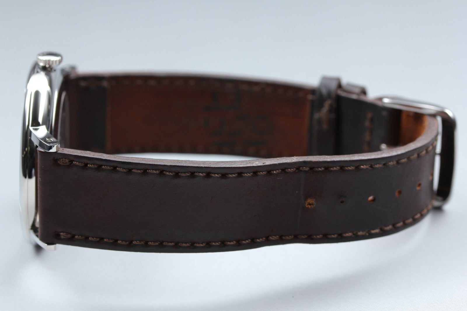 NOMOS GLASHÜTTE Ludwig 38 Small Second Manual Wind White Brown Men's Watch [Box]