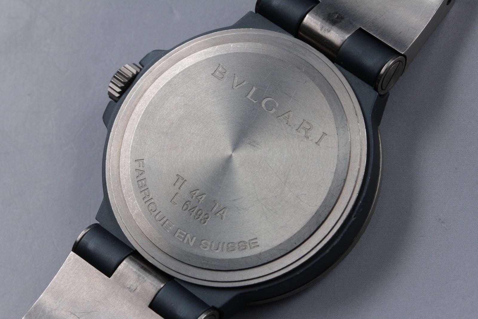 BVLGARI Diagono Titanium TI44TA Automatic Date Men's Watch 44mm JAPAN Exc+5*Box