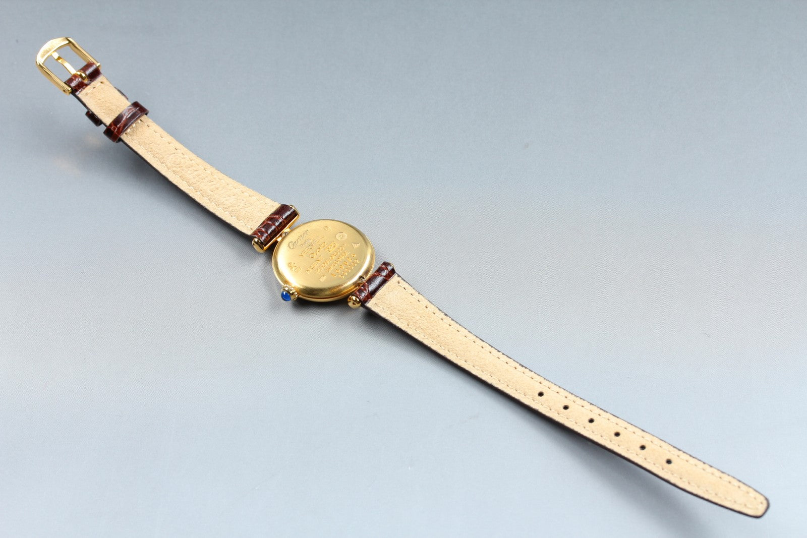 Vintage [Near MINT-] Cartier Must Colisee Vermeil 590002 Women's Quartz Watch