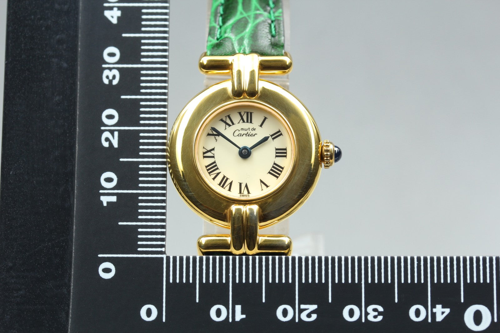 Vintage [Near MINT- Box] Cartier Must Colisee Vermeil 590002 Women's Qz Watch