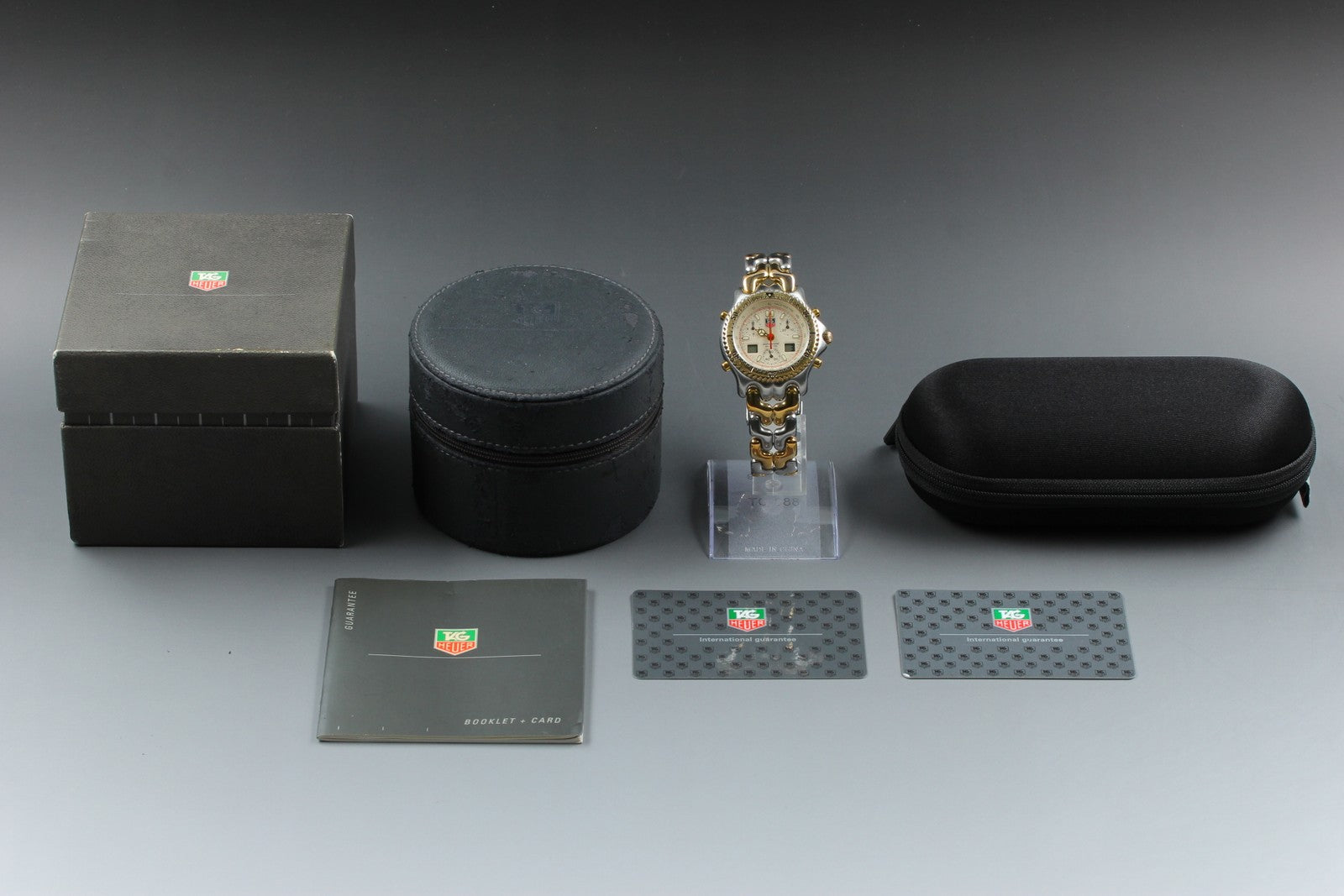 [READ!] TAG HEUER SENNA SEL S/el CG1123-0 Chronograph Men's Quartz Watch Box