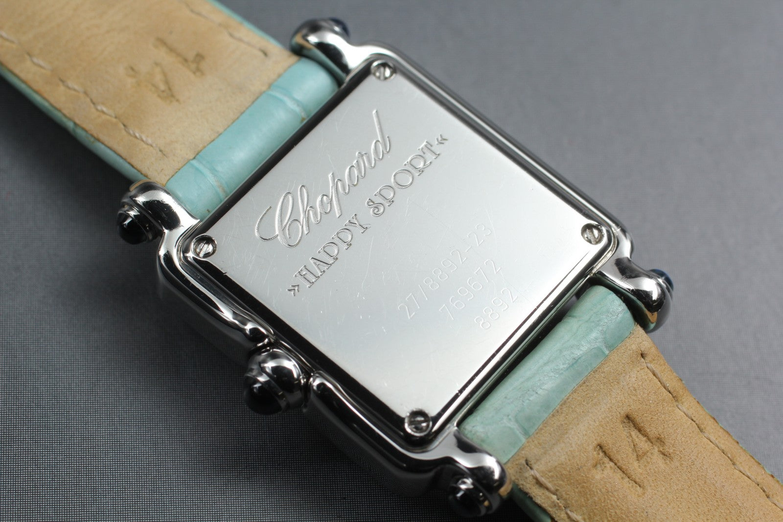 [Exc+5 Box] Chopard Happy Sport 27/8892-23 Diamond Navy Quartz Women’s Watch
