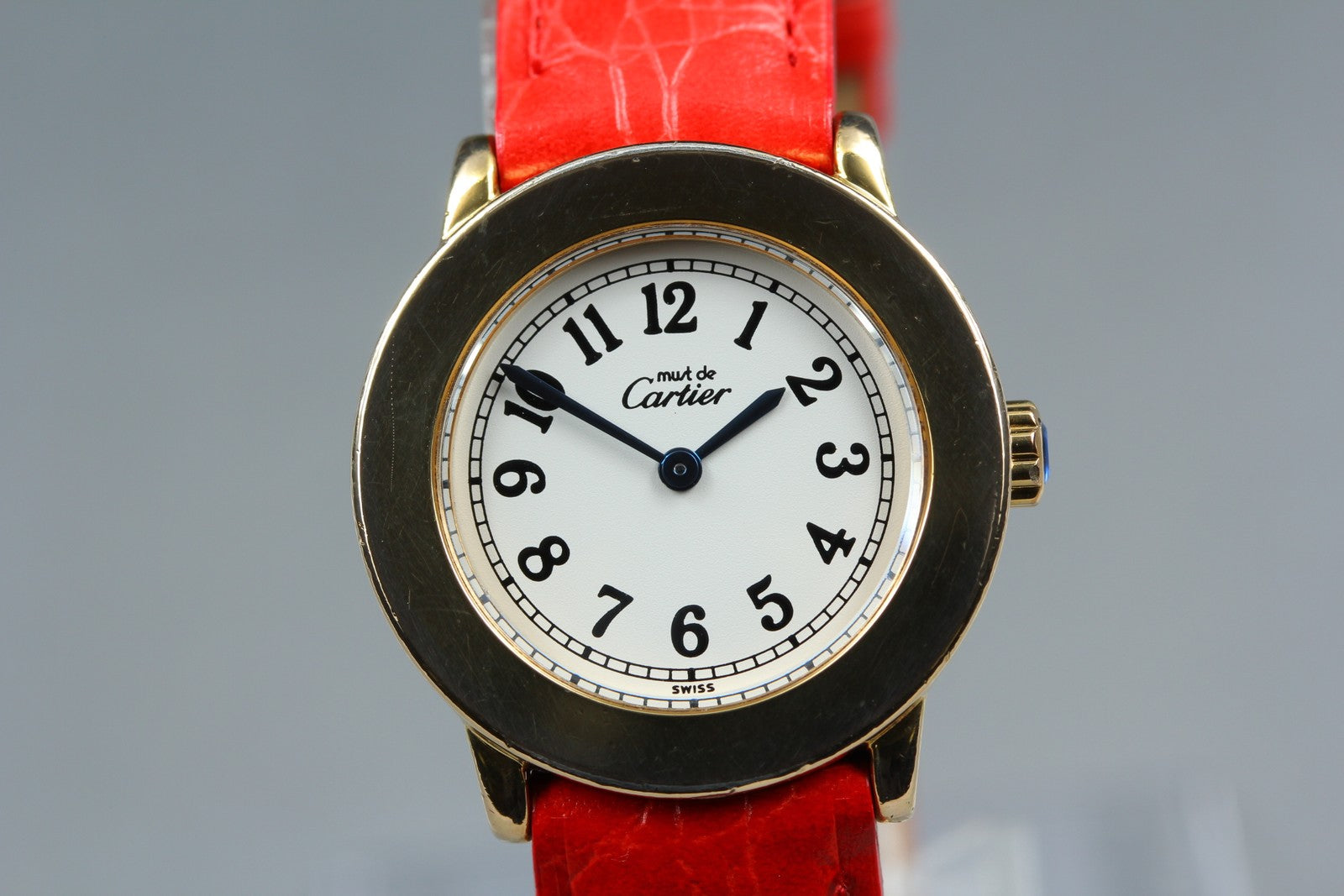 Vintage Cartier Must Ronde de Cartier 1801 Red Gold 27mm Women's Quartz Watch