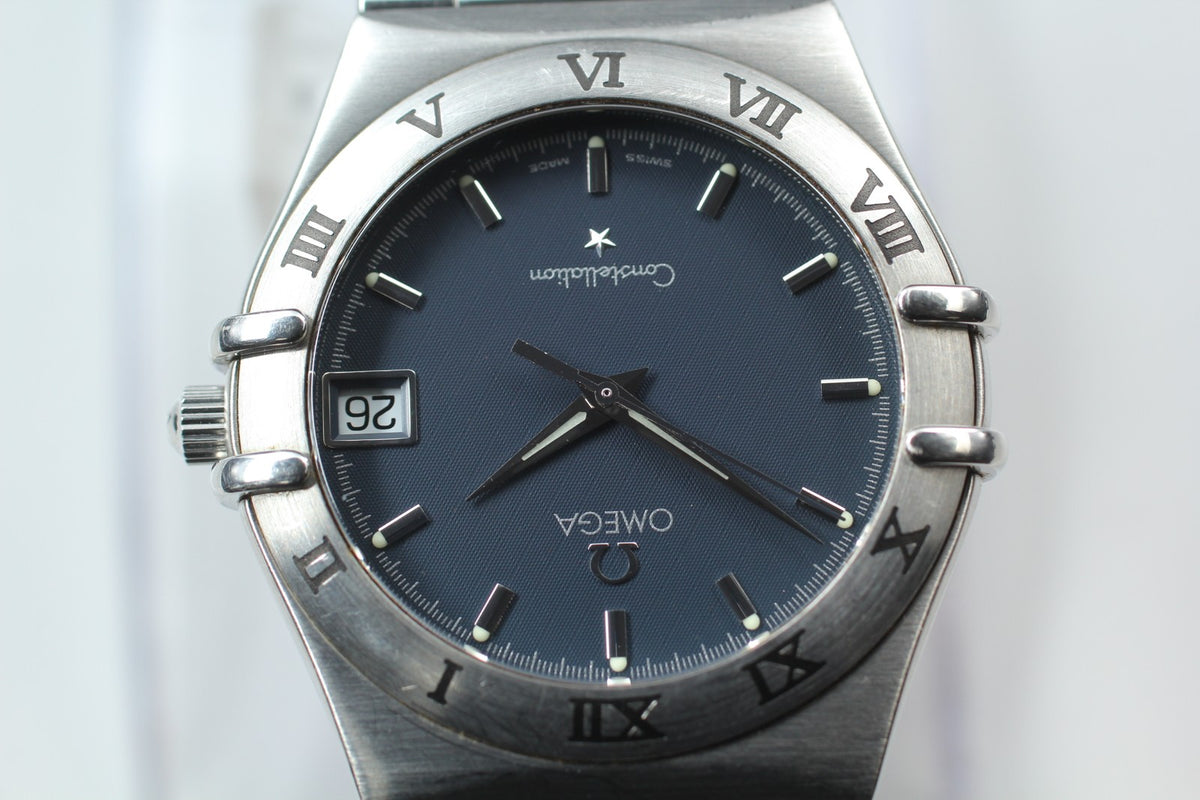 New Batt Vintage OMEGA Constellation Cal.1512 Quartz Men's Watch 33mm From JAPAN
