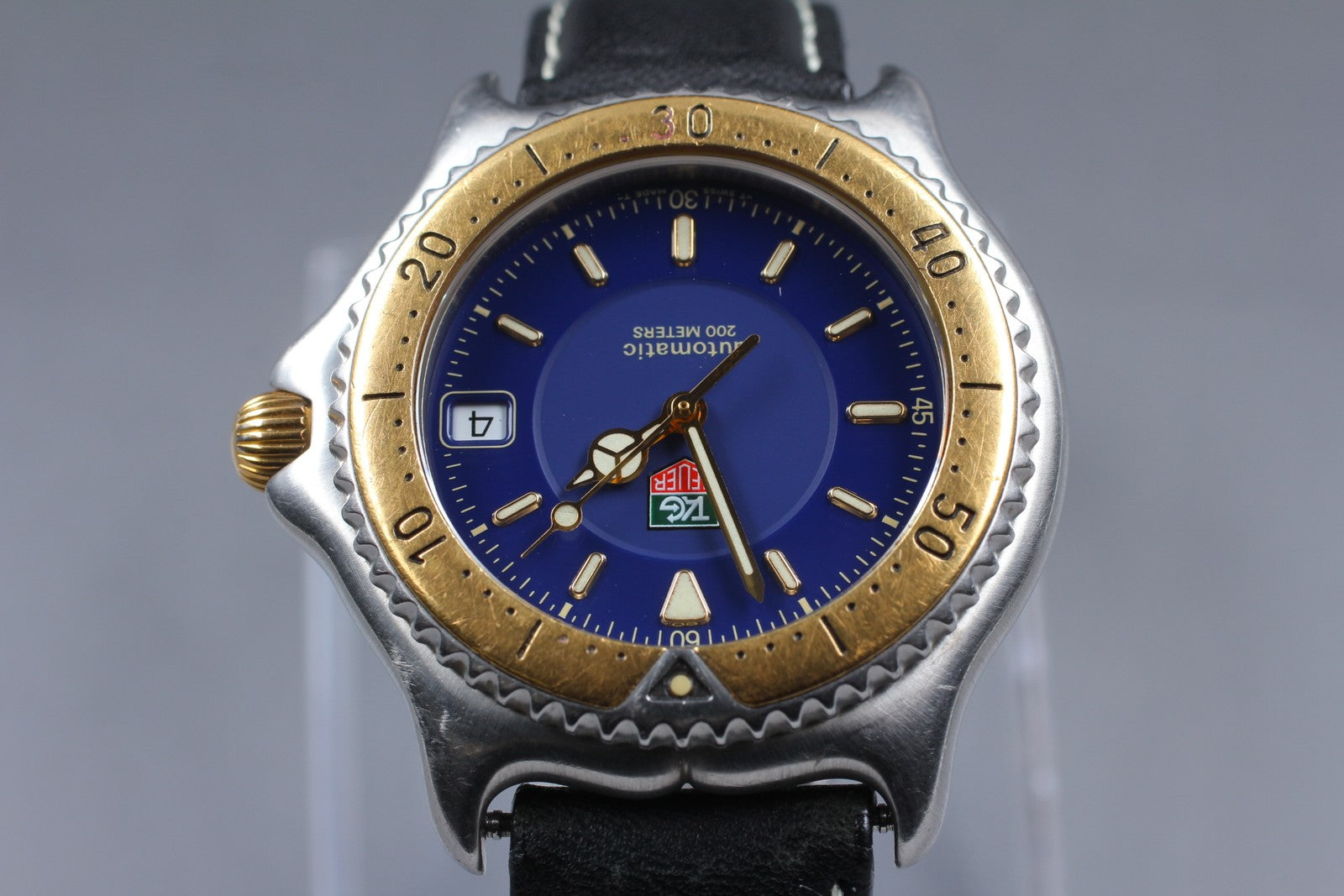 [Exc+5] TAG HEUER Professional WI2151 Blue Dial Automatic Boy's Watch 37mm JAPAN