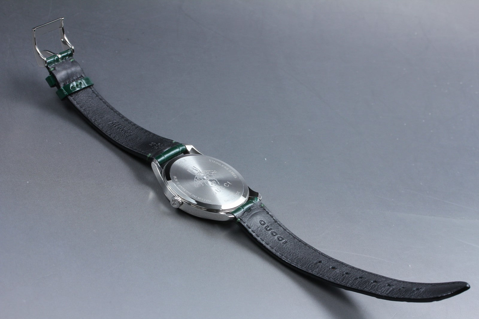 [Near MINT- Box] Gucci G-Timeless Moonphase 126.3 YA126326 Black Men's Qz Watch