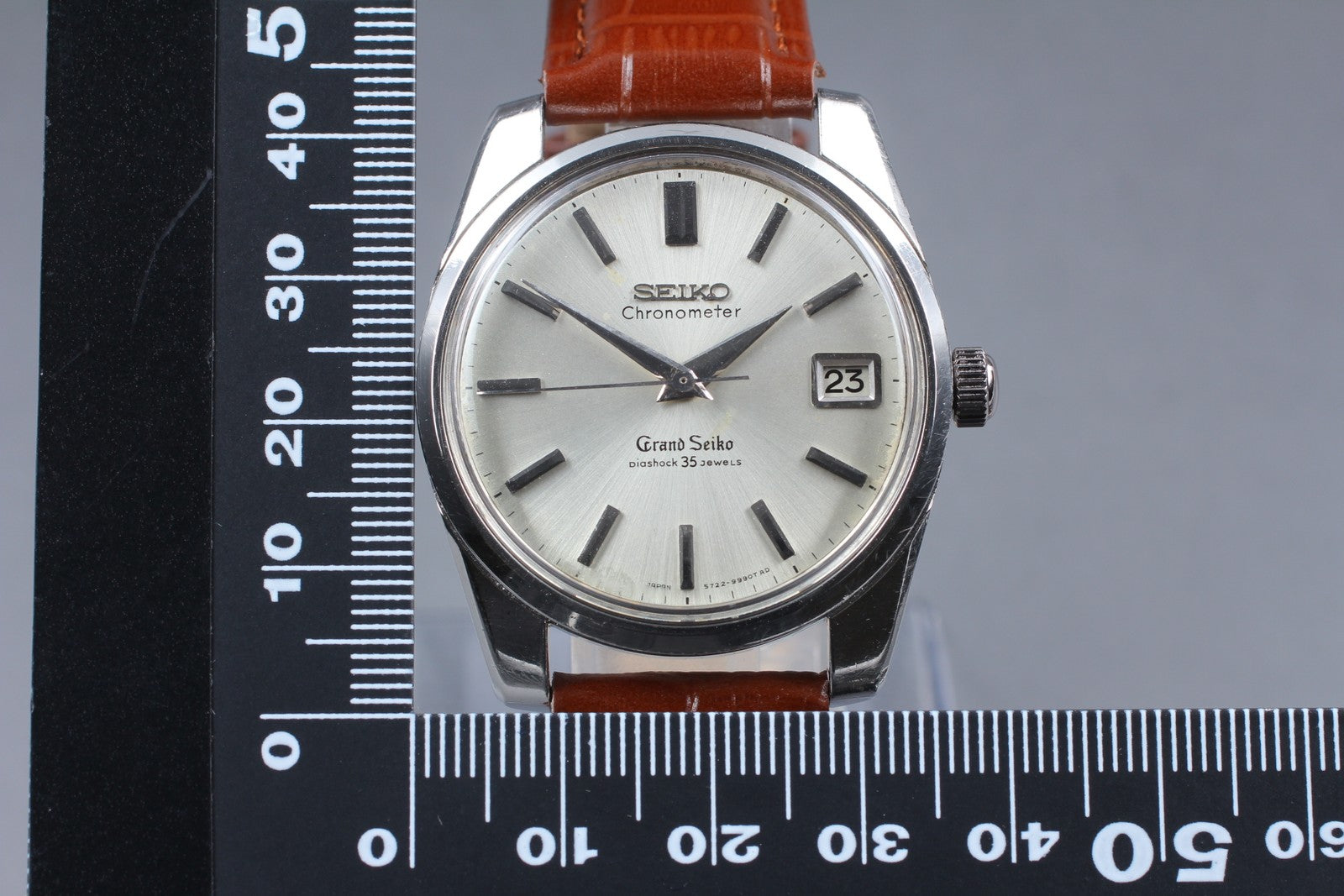 Overhauled Vintage Grand Seiko 2nd Model 5722-9990 Manual Silver Men's Watch JP