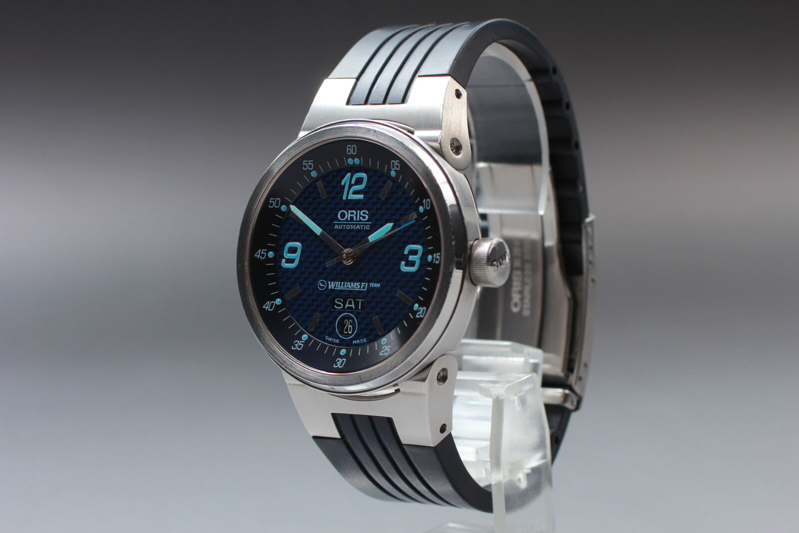 [Exc+5] ORIS Williams F1 7560 Automatic Blue Dial Day Date Men's Watch JAPAN
