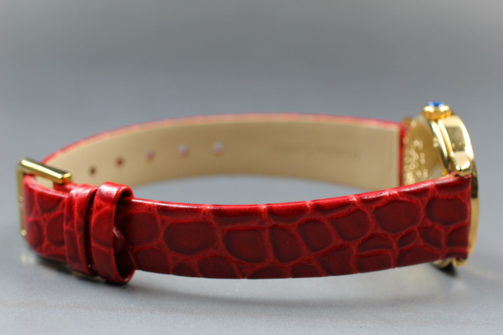 Vintage [Exc+5] Cartier Must Ronde de Cartier 1801 Red 22mm Women's Quartz Watch