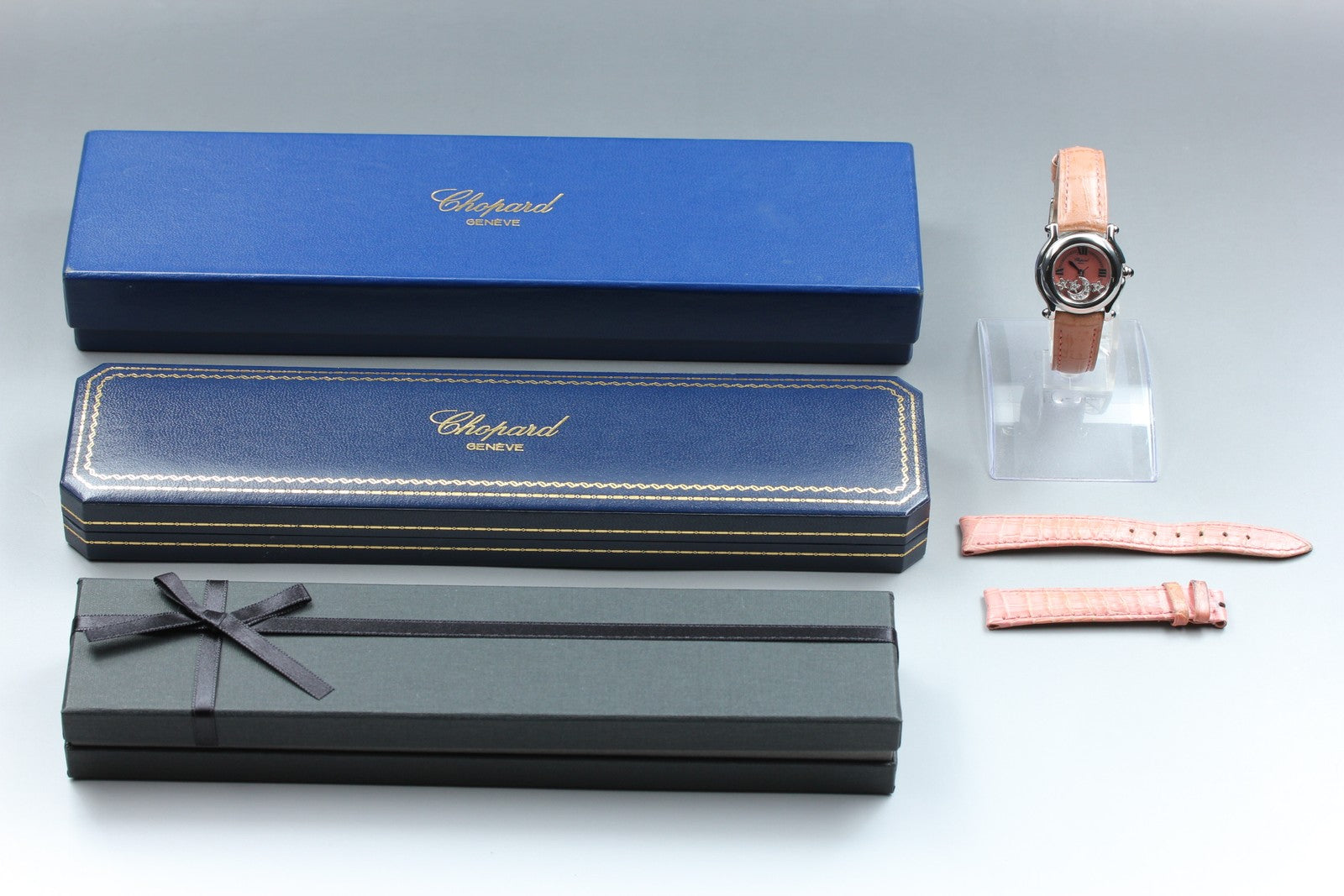 Chopard Happy Sport 27/8245-23 Moon Star Pink Diamond Quartz Women’s Watch [Box]
