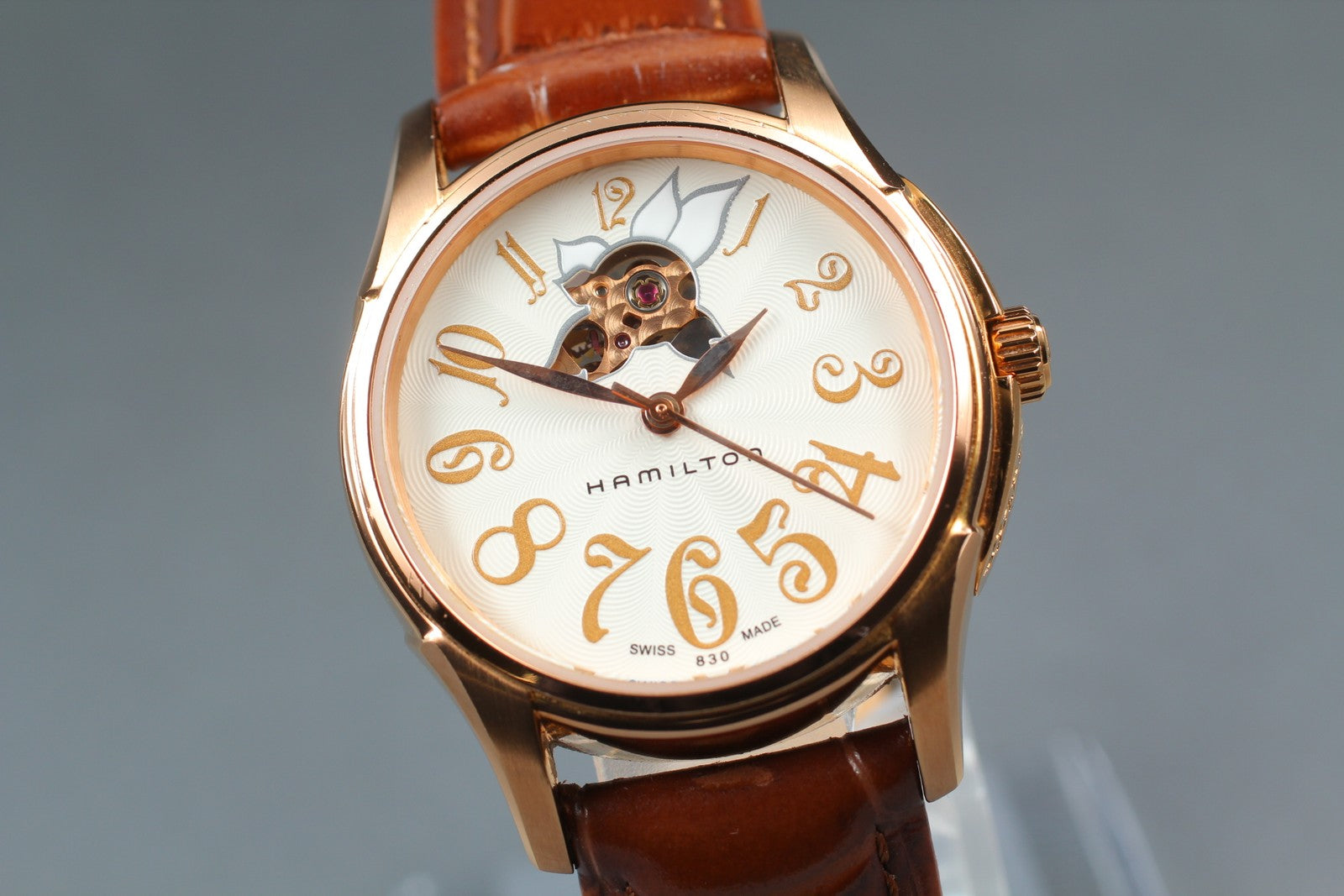 Exc+5*Box Hamilton Jazzmaster H323451 White Automatic Women's Watch 34mm JAPAN