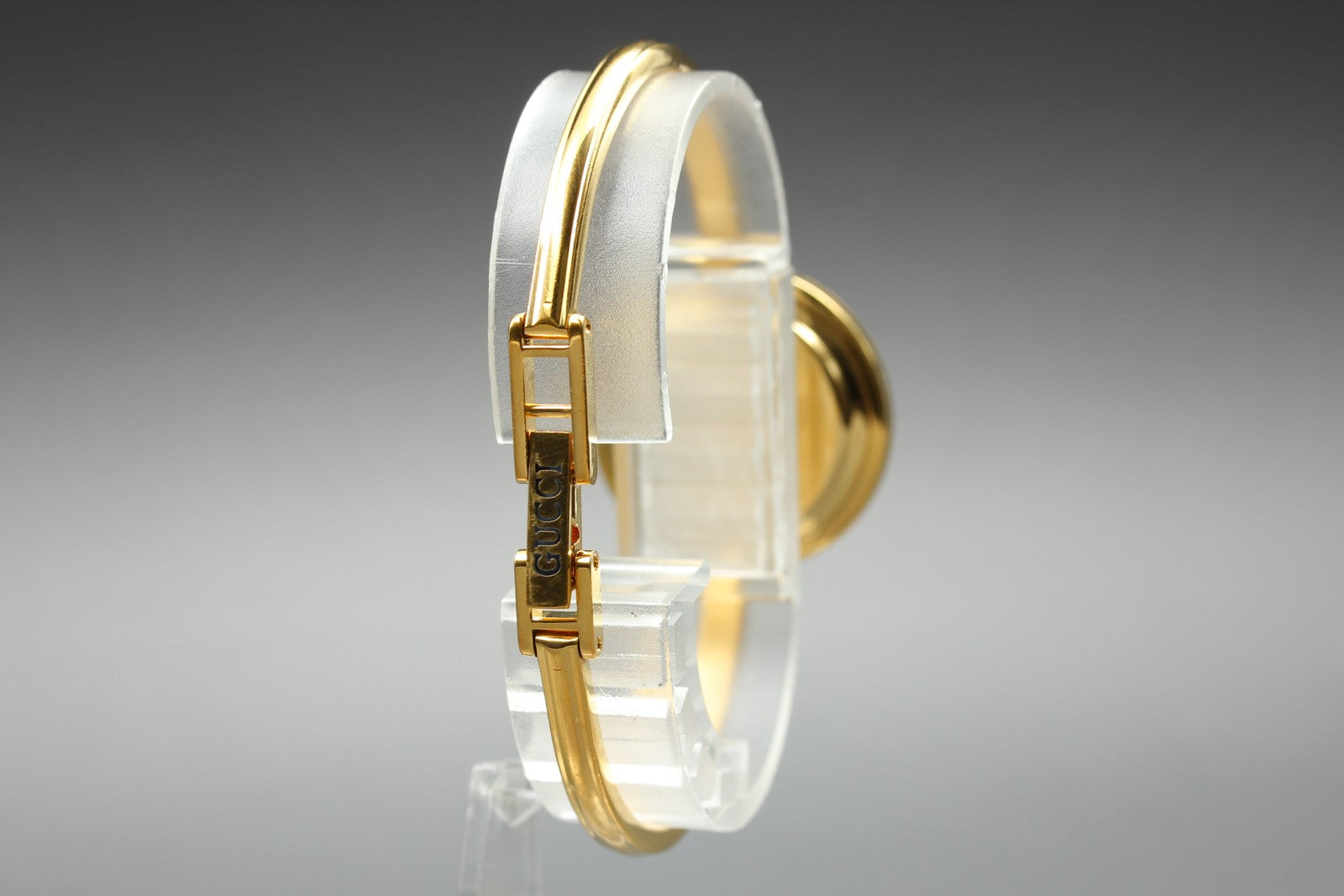 [Overhauled] Gucci Change Bezel 11/12.2 Gold Bangle Women's Quartz Watch Vintage