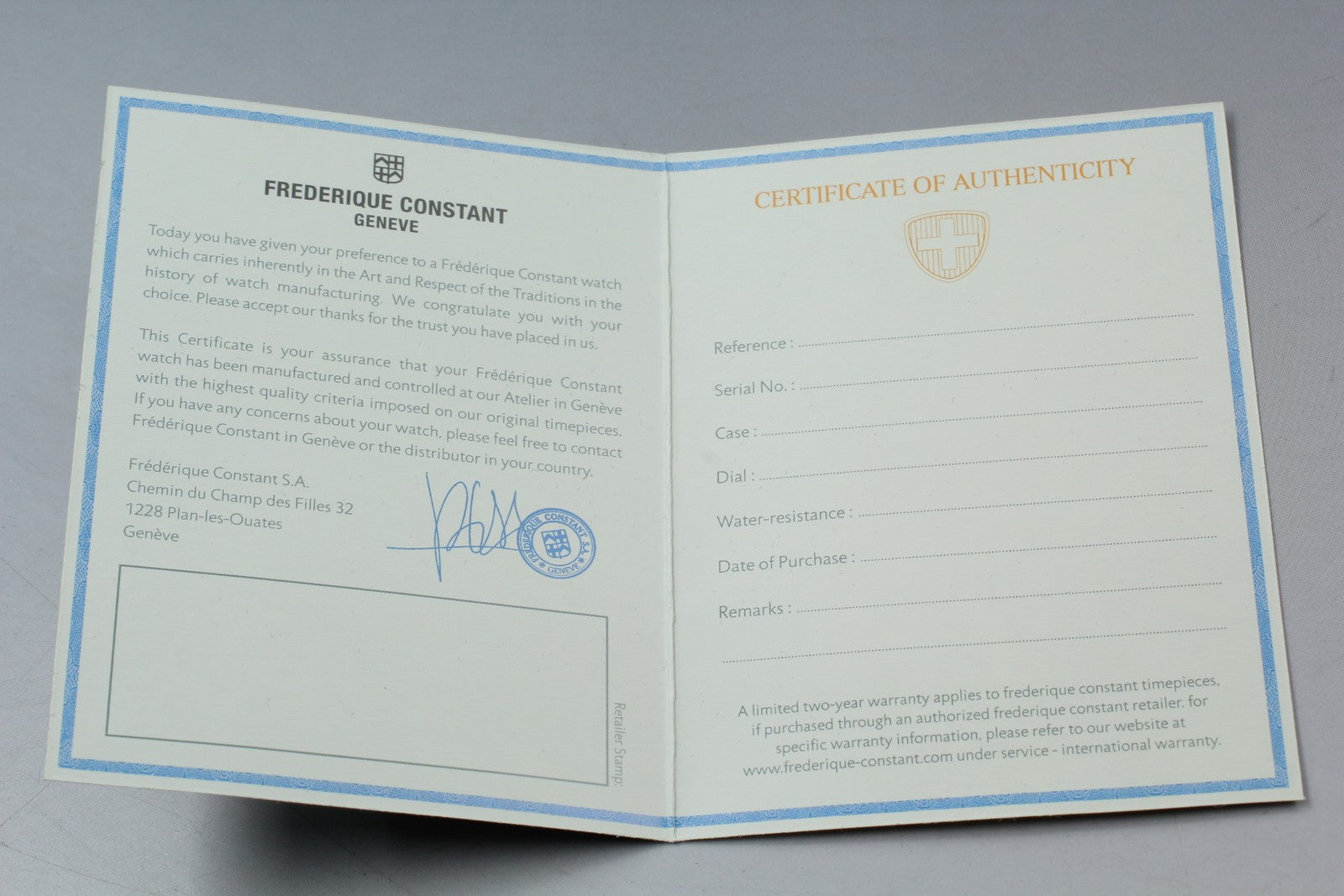 [Near MINT-] FREDERIQUE CONSTANT Classic Manufacture FC-710X4H4/5/6 Men's Watch