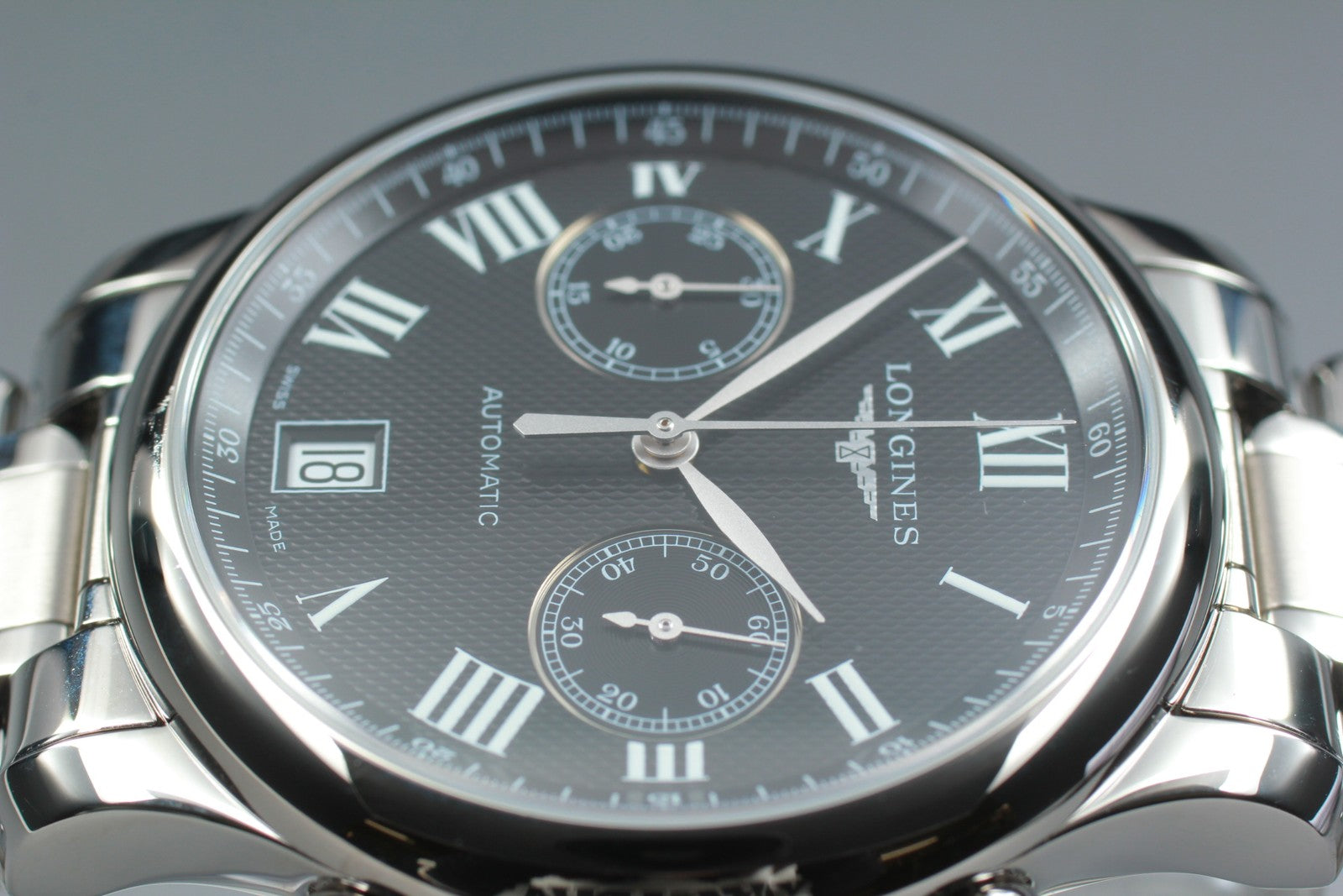 LONGINES Master Collection L2.669.4 Black Automatic Men's Watch 38mm JAPAN Box
