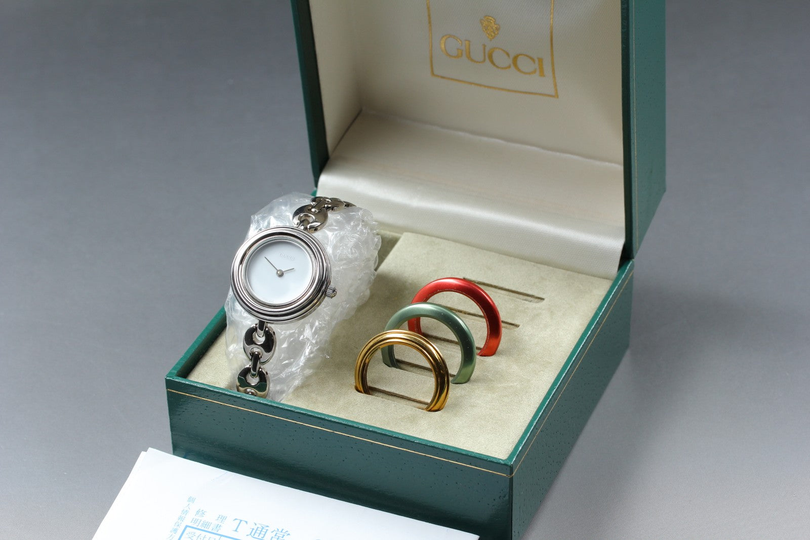 [Overhauled] Gucci Change Bezel 11/12.2 4 Colors Silver Women's Quartz Watch Box