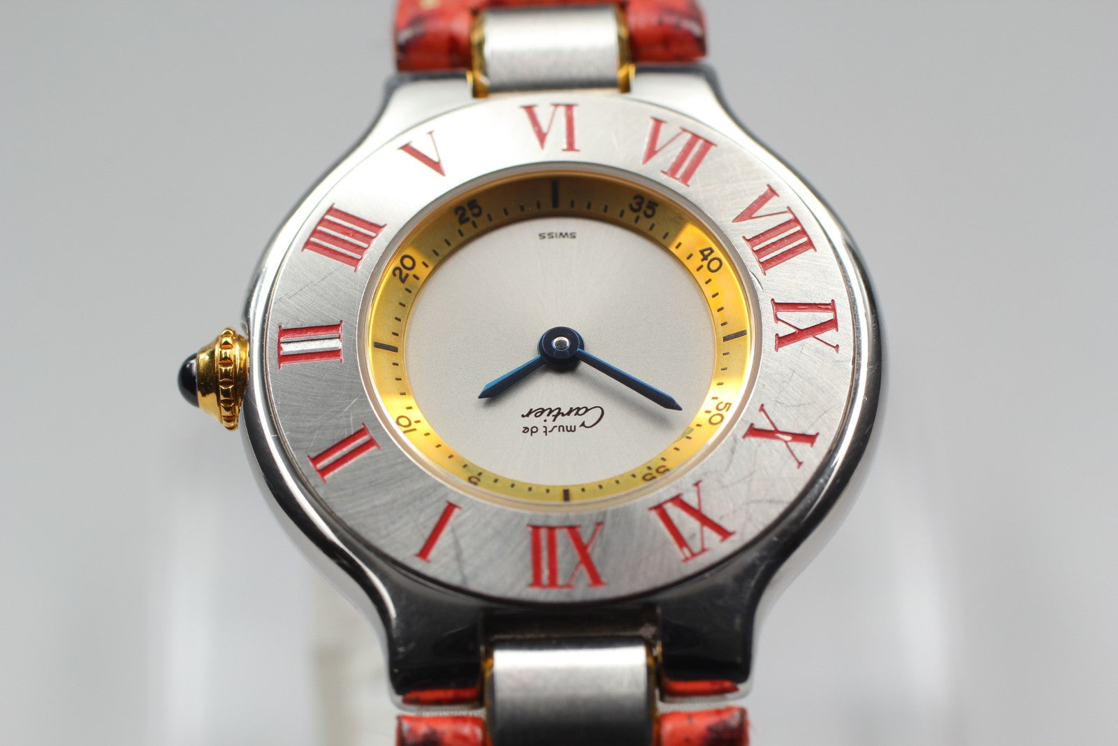 Cartier Must De 21 1340 Silver Quartz Women's Watch 27mm JP