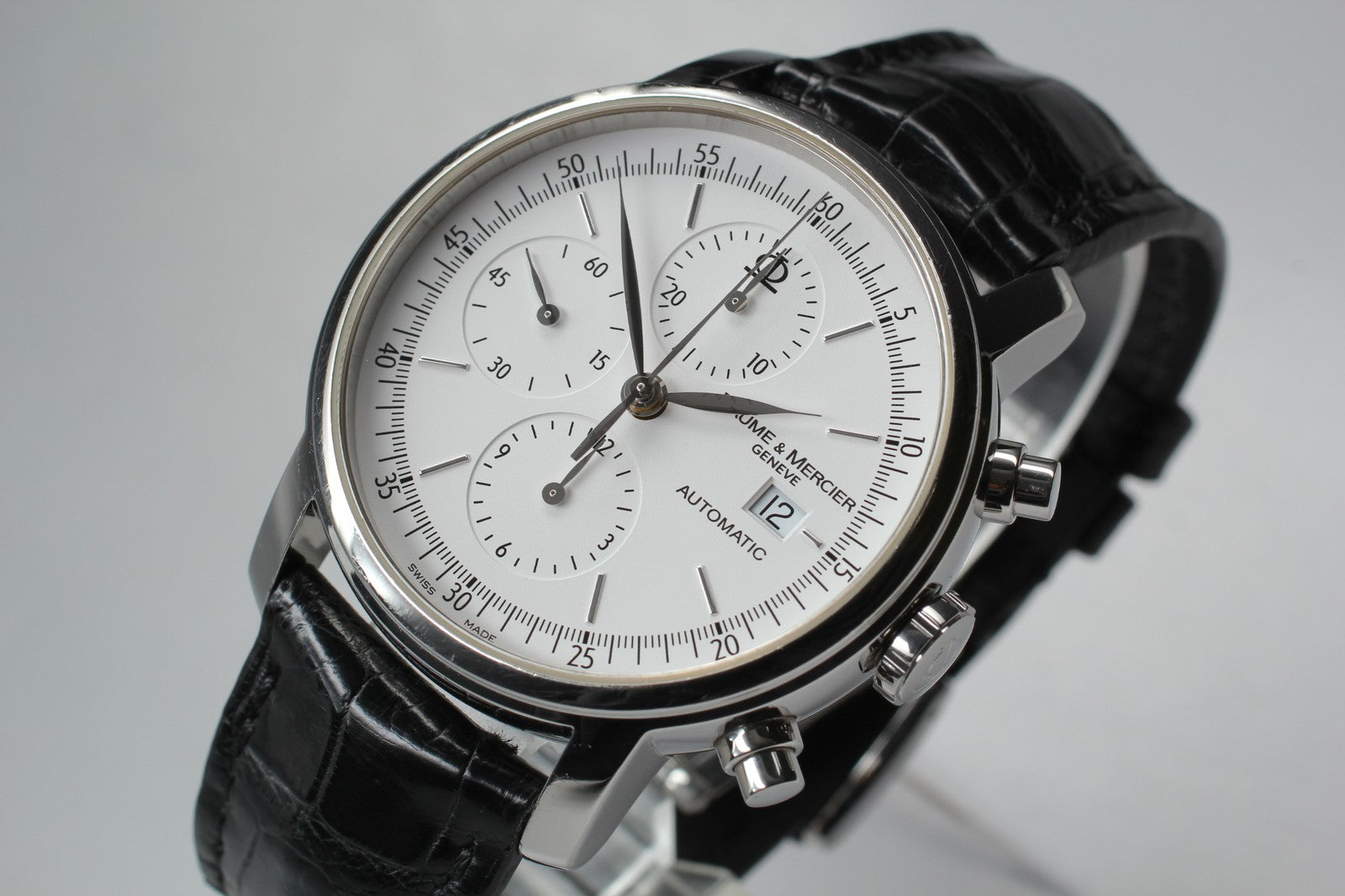[Exc+5] BAUME＆MERCIER Classima 65533 Automatic White Men's Watch 42mm From JAPAN
