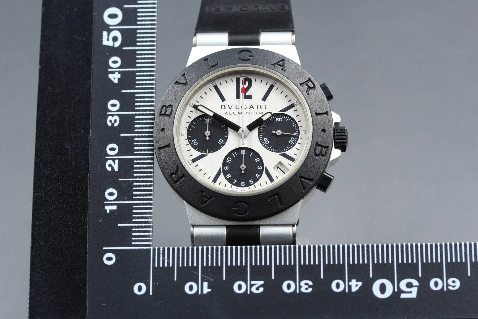 BVLGARI Diagono AC38TA Automatic Chronograph Men's Watch 38mm JAPAN Box