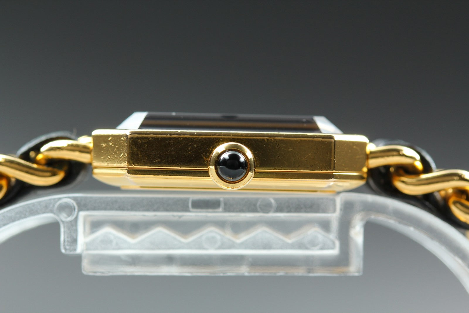 [Overhauled] CHANEL Premiere L Size Black Dial Gold 20mm Quartz Womens Watch Box