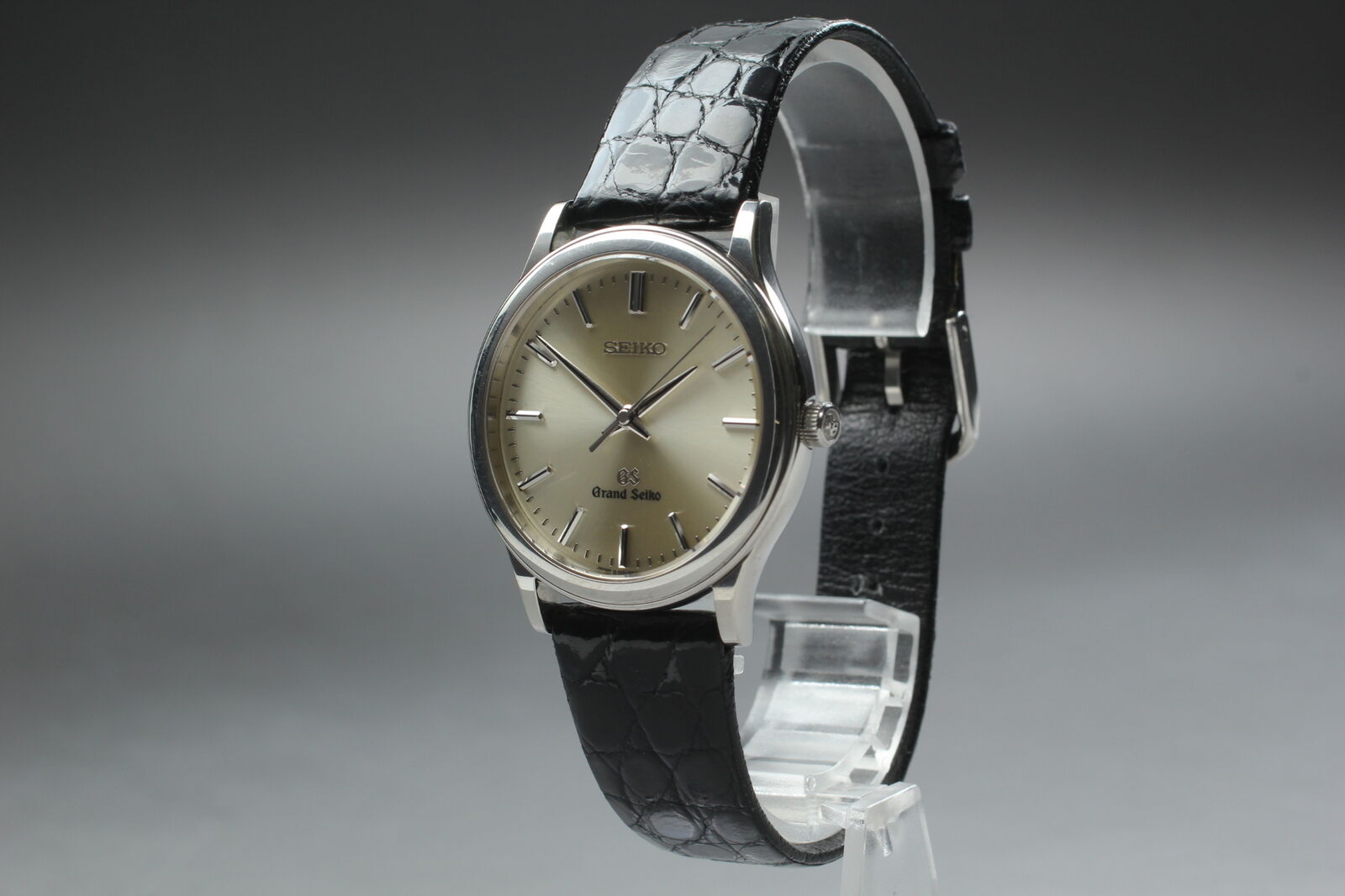 [Near MINT-] SEIKO Grand SEIKO GS 8J55-0A10 Silver Men's Quartz Watch From JAPAN