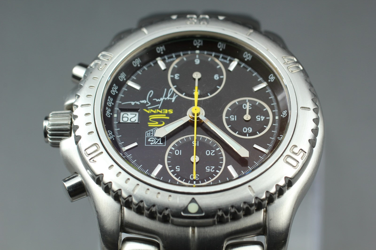 Limited TAG HEUER Link Ayrton Senna CT2115 Automatic Men's Watch 42mm JP