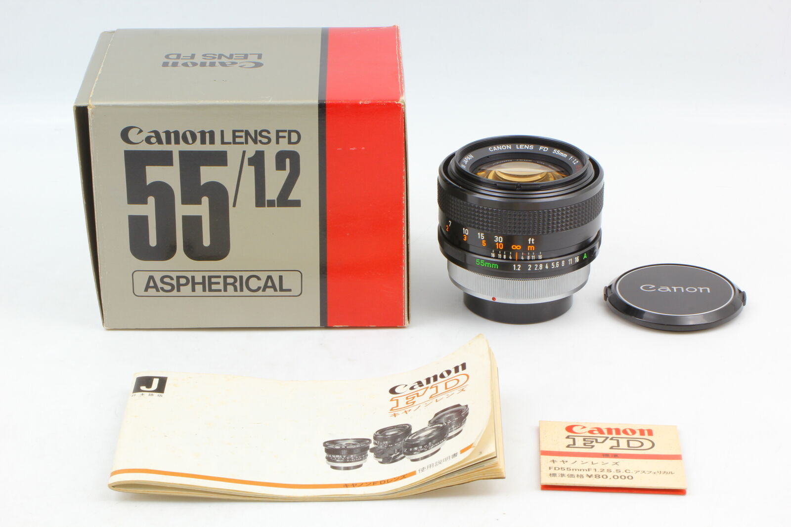 Rare CLA'd [BOXED Top MINT ] Canon FD 55mm f1.2 Aspherical s.s.c. ssc Lens JAPAN