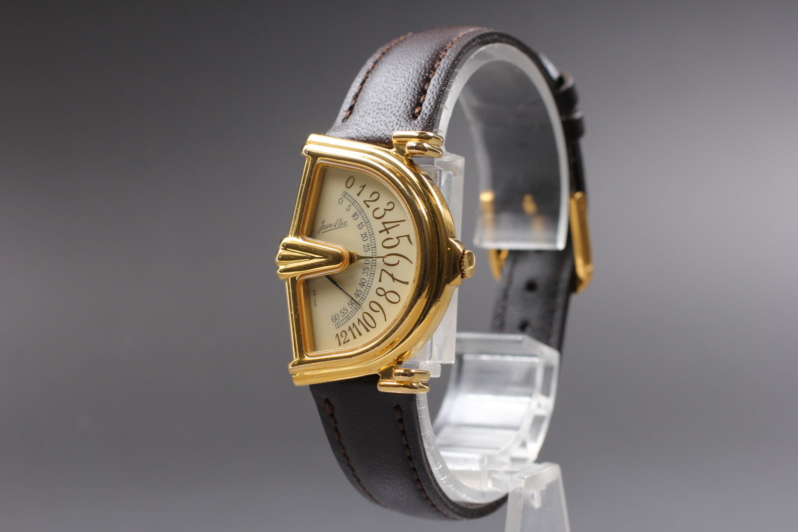 New battery [Exc+5] Jean d'eve Sectora Gold 25mm Women's Vintage Quartz Watch JP