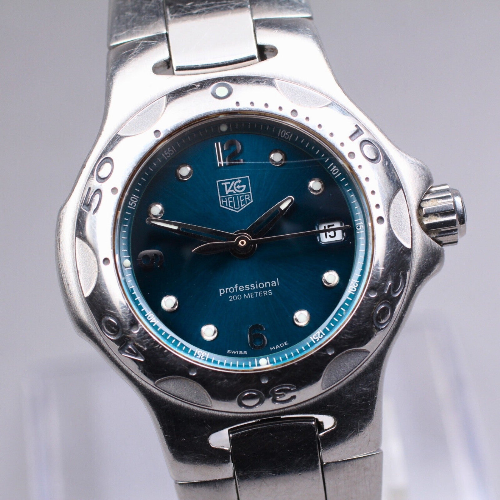 Exc+4* TAG Heuer WL1317 Kylium Professional Quartz Blue Dial Women's Watch JAPAN