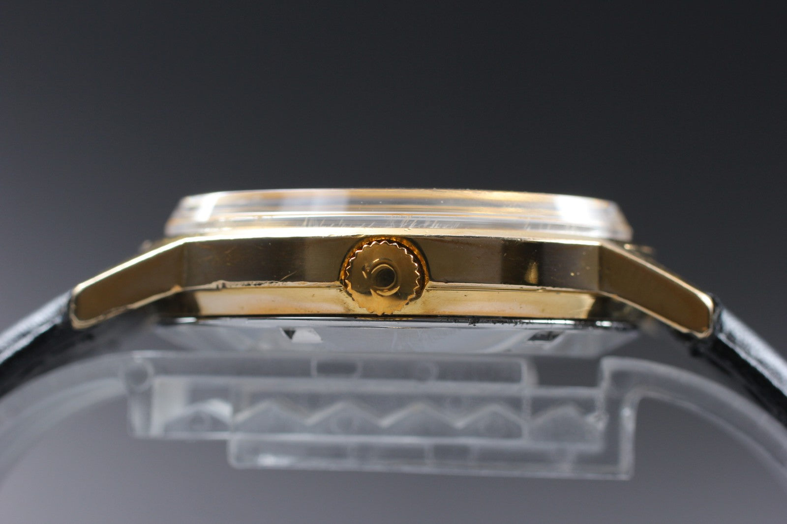 [Exc+5] Omega Geneve 166.0163 Cal.1012 35mm Automatic Date Gold Men's Watch