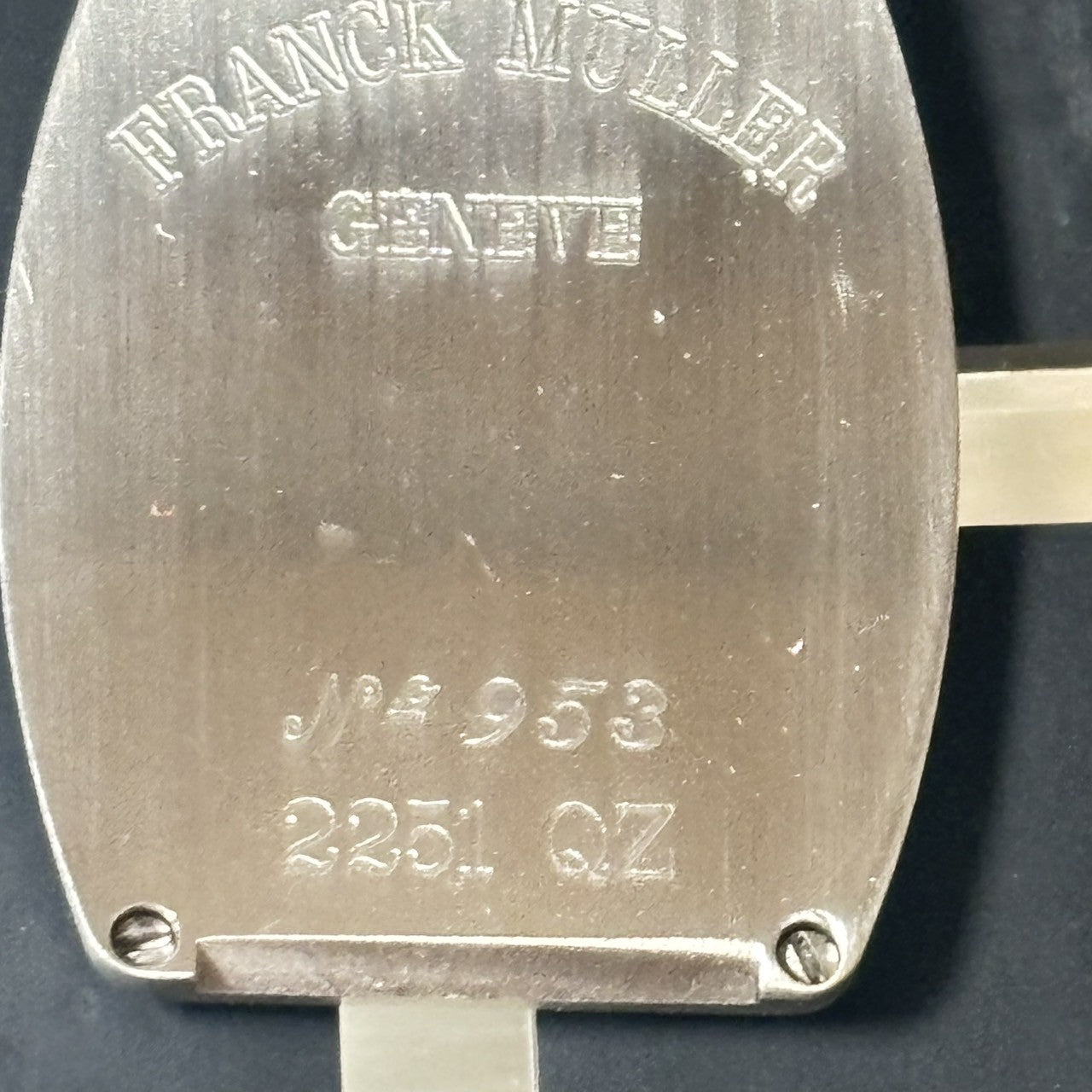 [Near Mint Box] Franck Muller Tonneau Curvex 2251QZ Blue Women's Quartz Watch