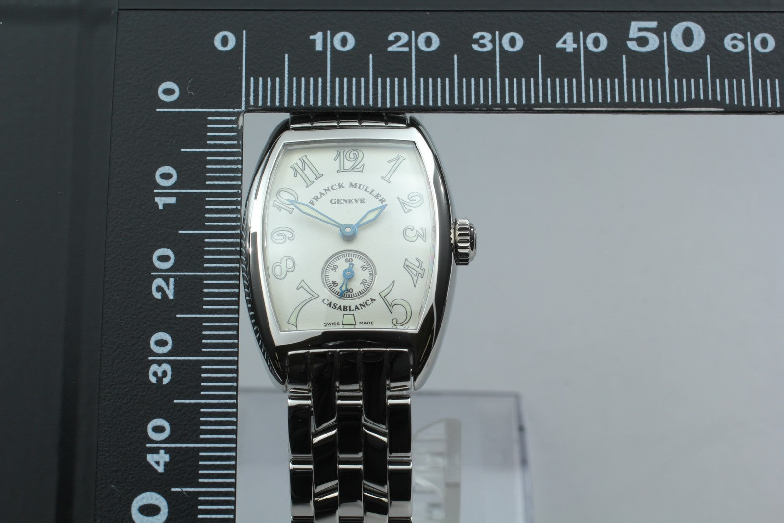 [Near MINT Box] Franck Muller Tonneau Curvex 1750S6 Silver Manual Women's Watch