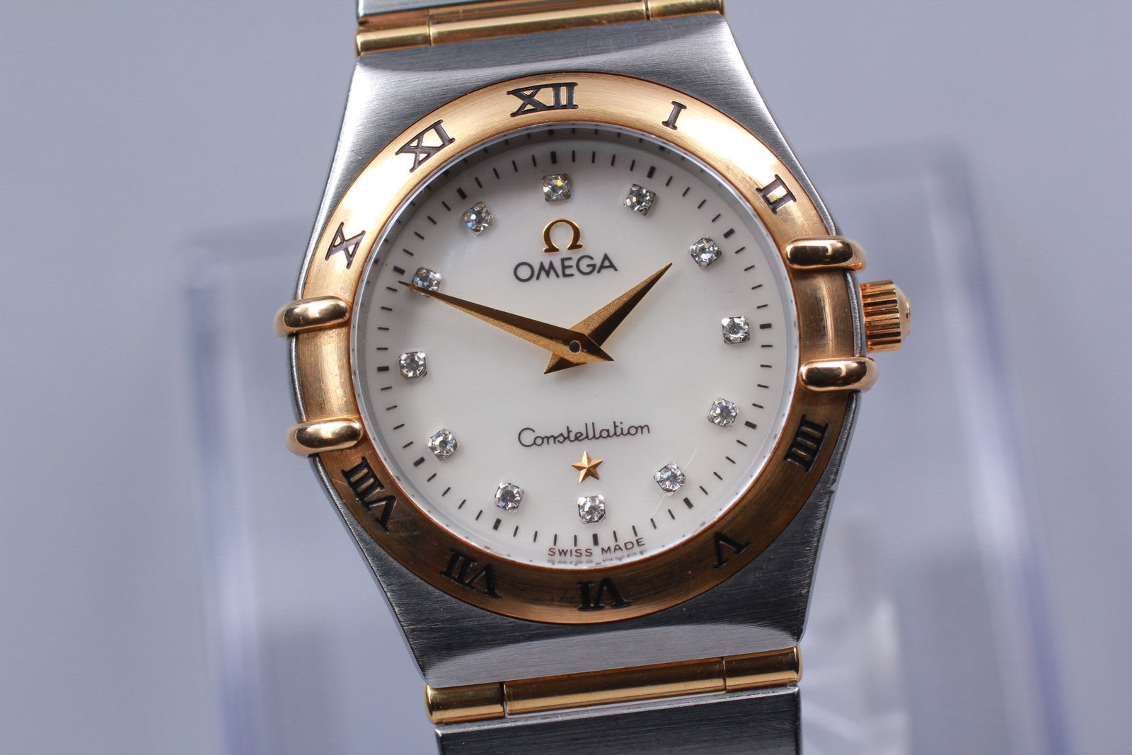 [Exc+5 Box] OMEGA Constellation 1272.75 Cal.1456 Diamond Shell Qz Women's Watch