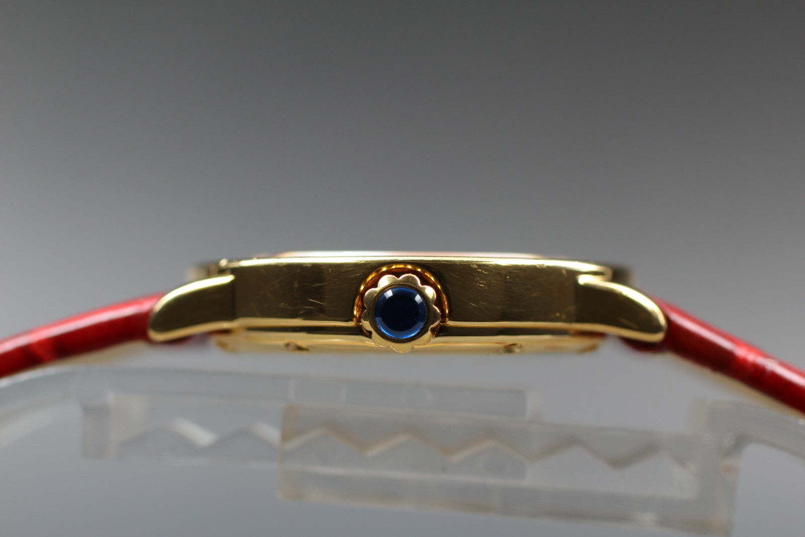 Vintage [Exc+5] Cartier Must Ronde de Cartier 1801 Red 22mm Women's Quartz Watch