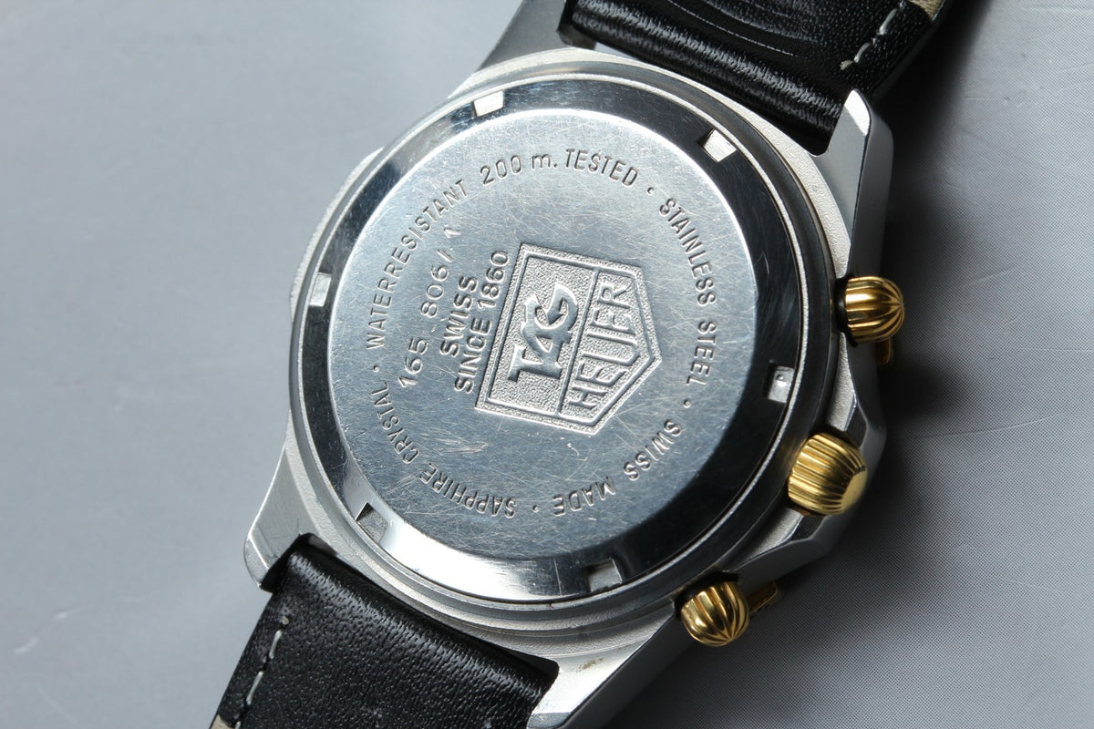 Vintage TAG HEUER 2000 165.806/1 Automatic Chronograph Men's Watch 40mm JAPAN