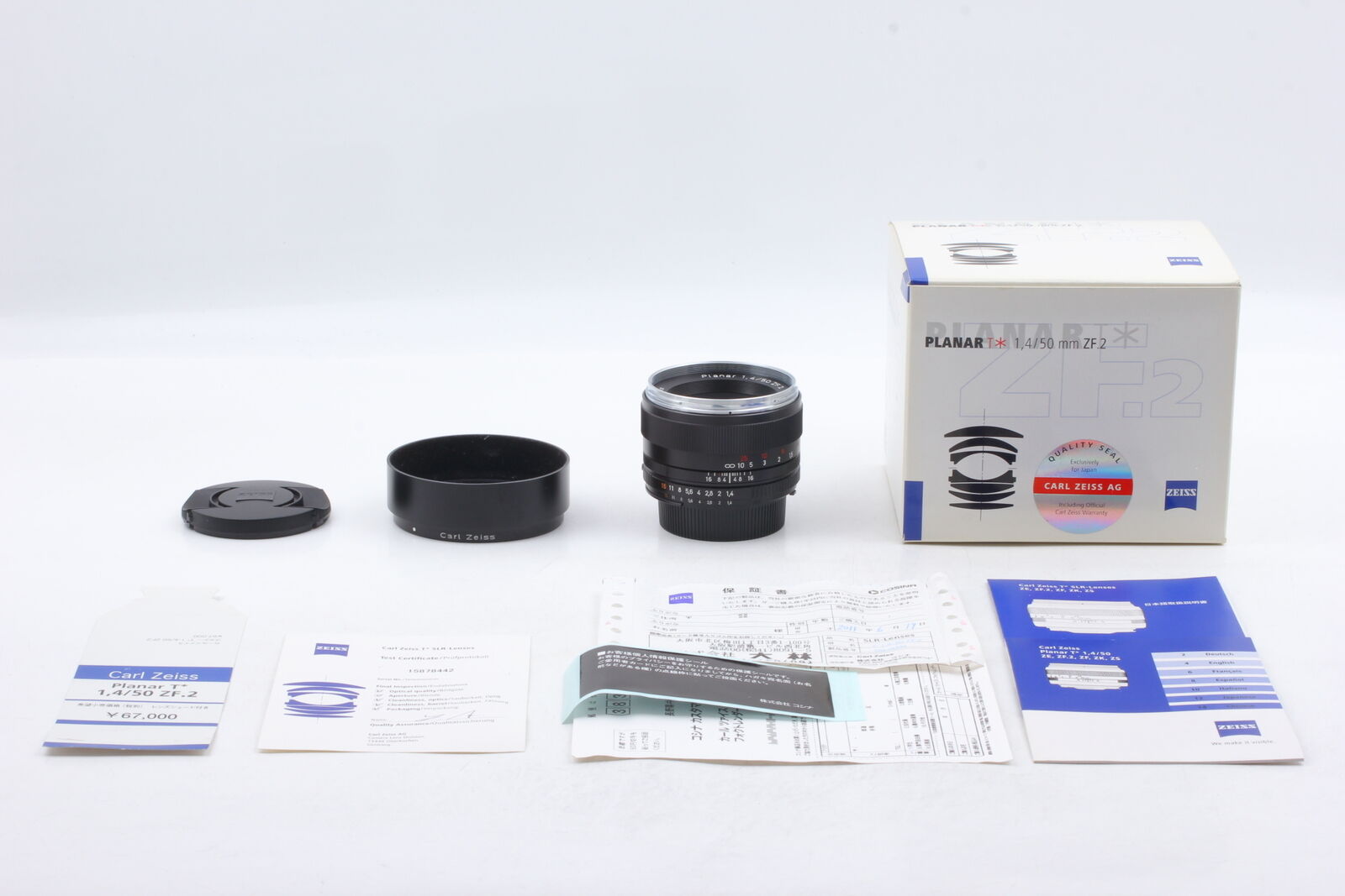 [Near MINT w/Box Hood] ZEISS Planar T * 50mm f/1.4 ZF.2 Lens Nikon F Mount JAPAN