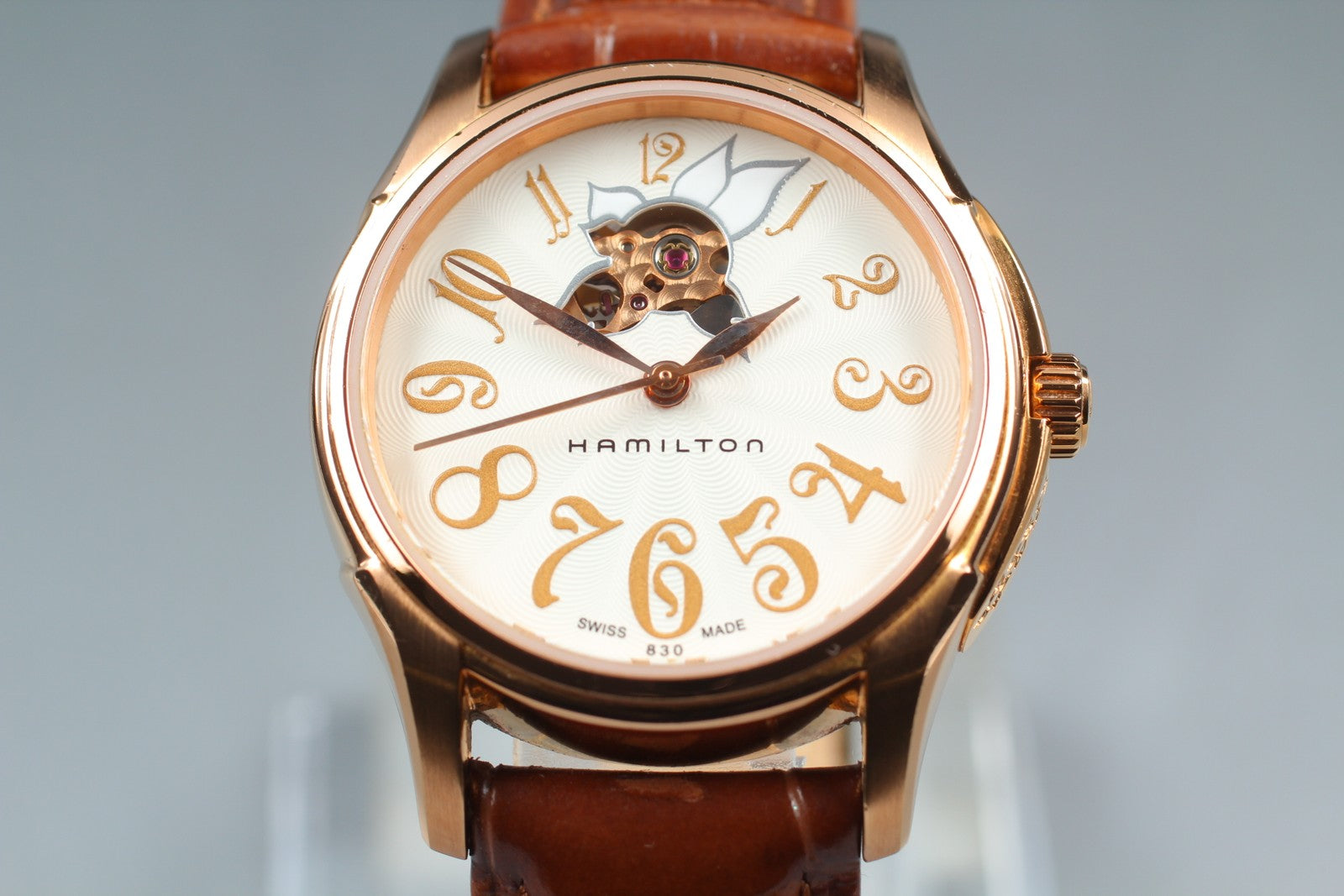 Exc+5*Box Hamilton Jazzmaster H323451 White Automatic Women's Watch 34mm JAPAN