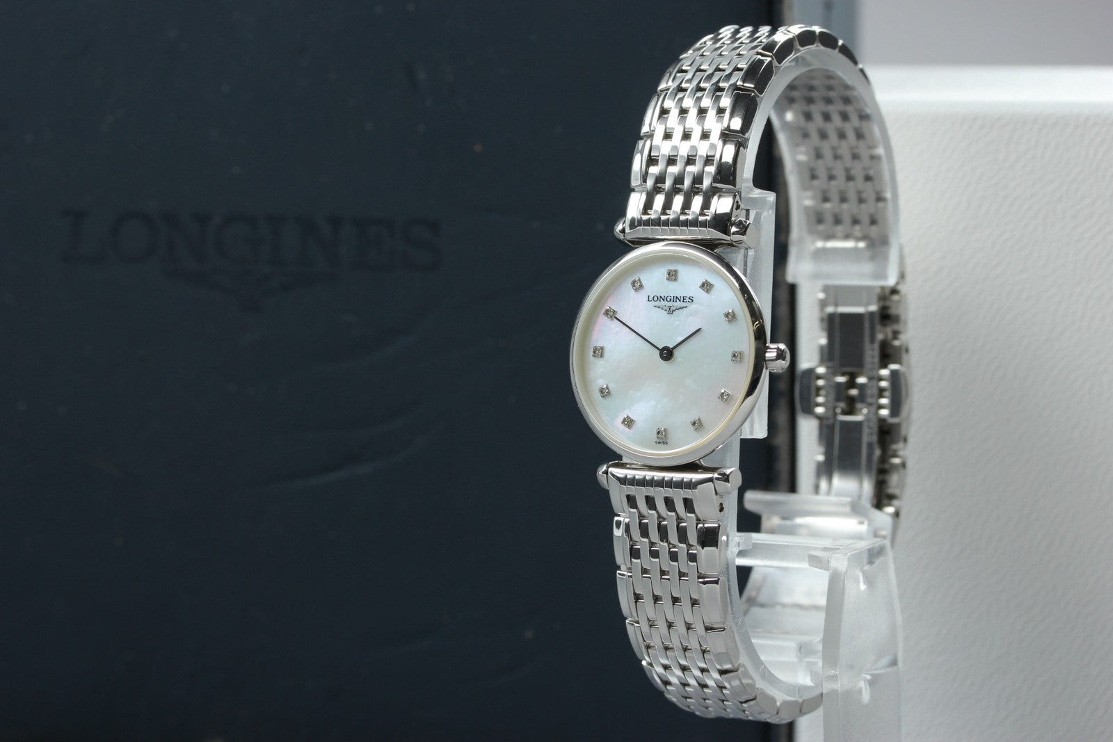 LONGINES Grand Classic L4.209.4 White Diamant 24mm Women's Quartz Watch [Box]