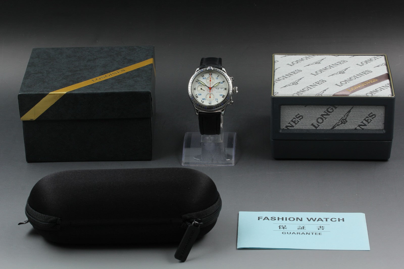 [Exc+5 Box] Longines Lindbergh Hour Angle Chronograph L2.618.4 AT Men's Watch