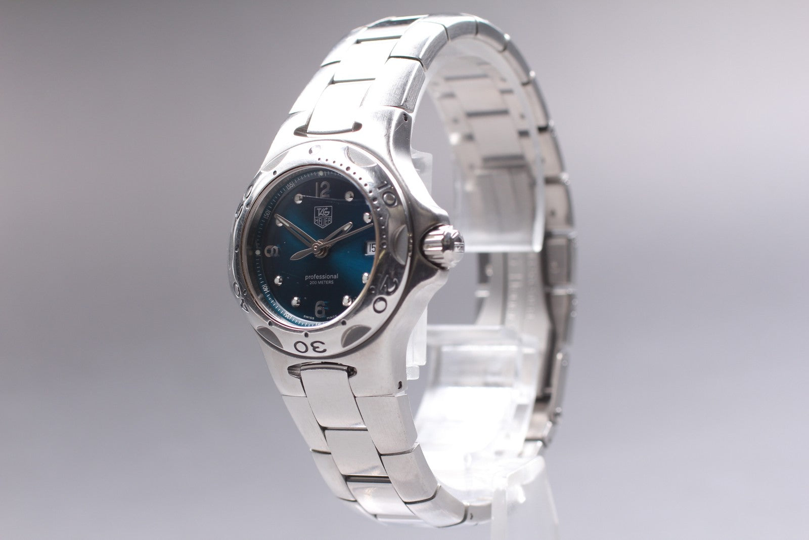 Exc+4* TAG Heuer WL1317 Kylium Professional Quartz Blue Dial Women's Watch JAPAN