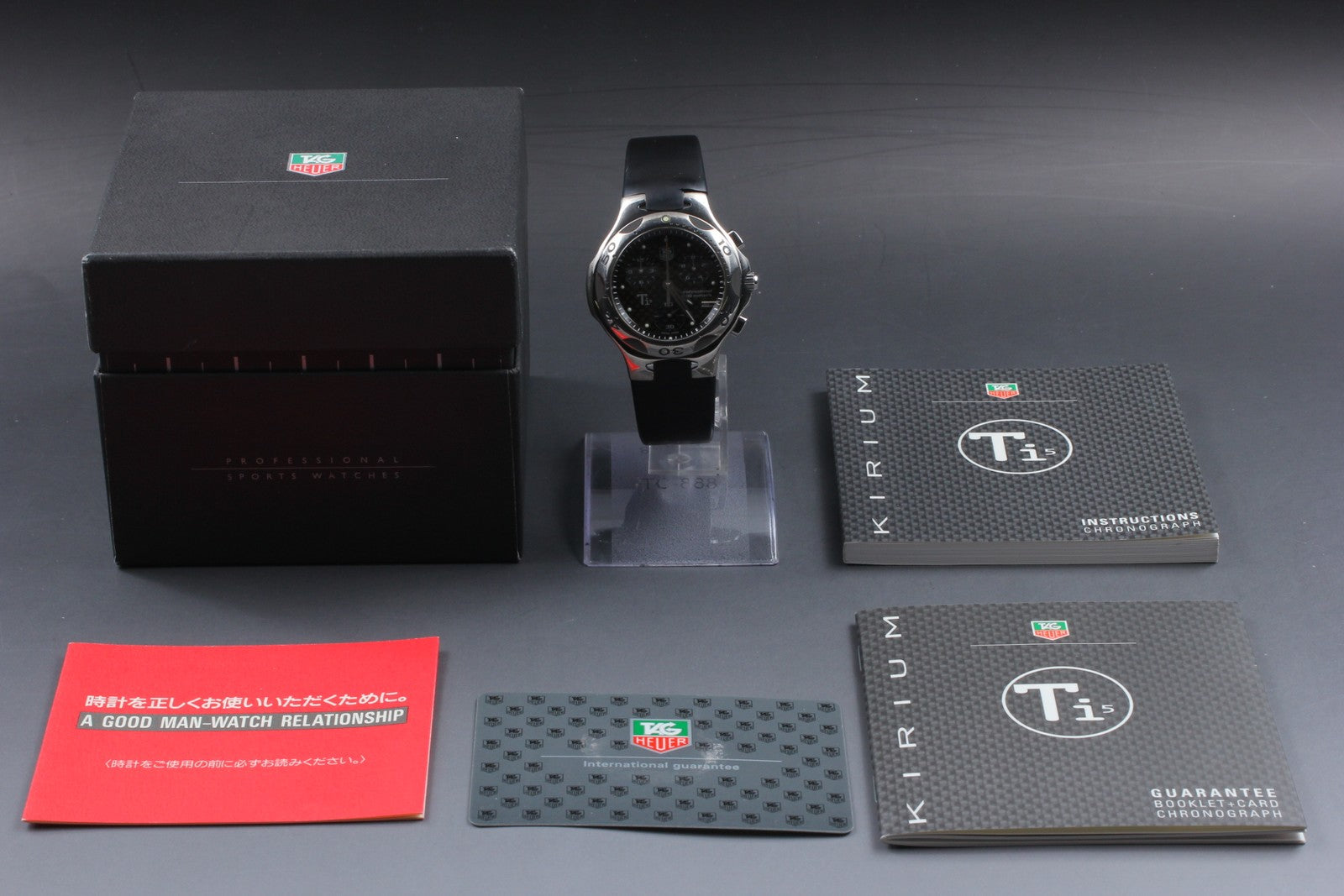 Vintage Tag Heuer Kirium Ti5 CL1181 Carbon Fiber Dial Quartz Men's Watch 39mm JP