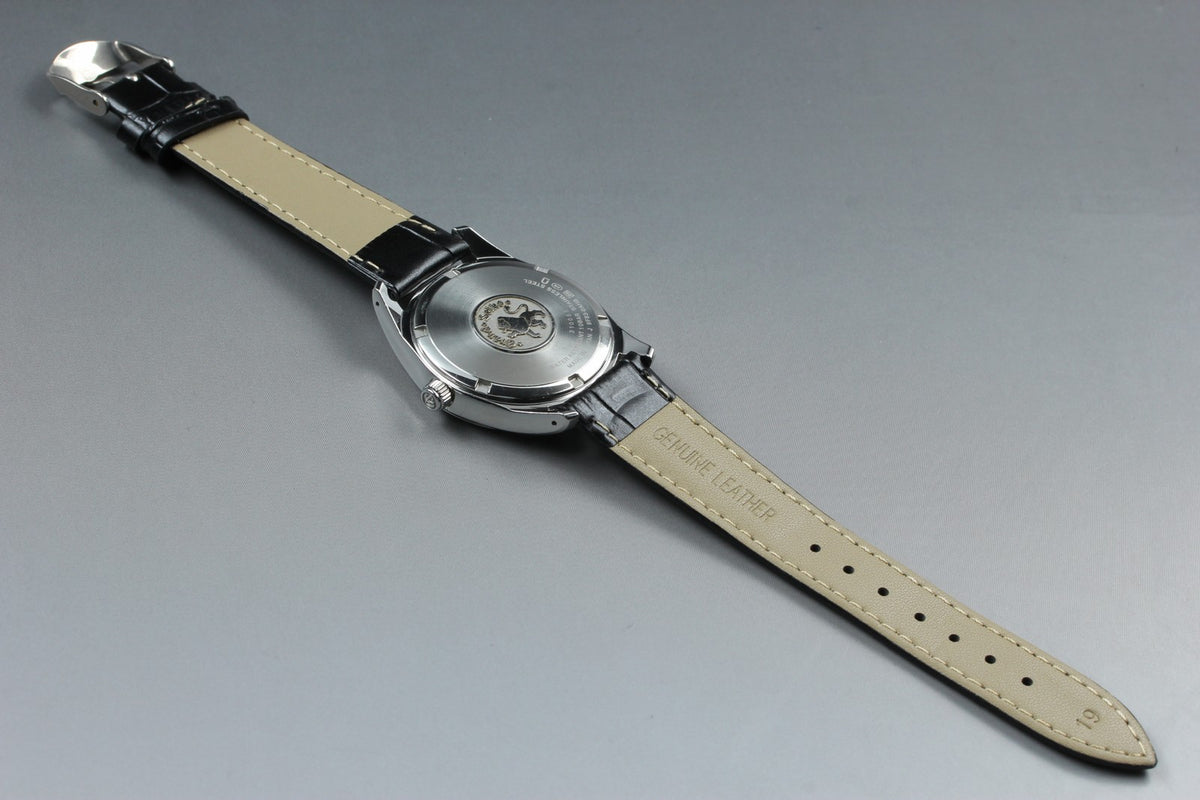New Batt SEIKO Grand Seiko 9F83-0AH0 Quartz Black Day/Date Men's Watch 36mm JP