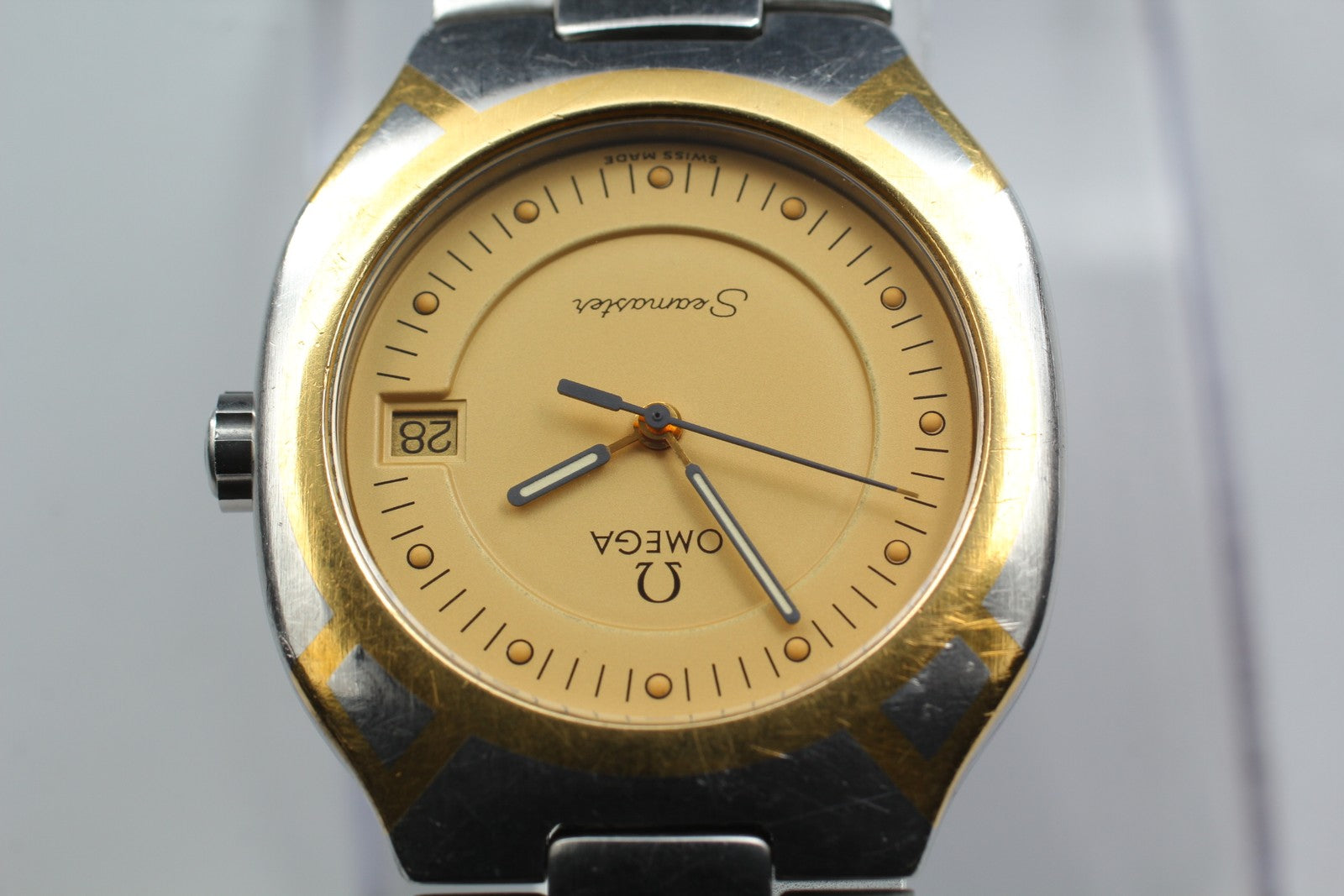 Vintage OMEGA Seamaster Polaris 396.1022 Cal.1441 31mm Quartz Men's Watch