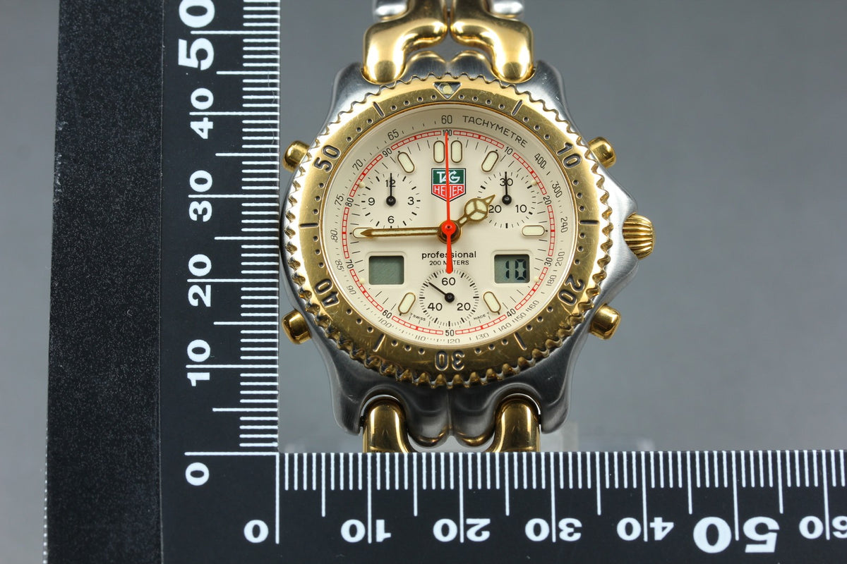 [READ!] TAG HEUER SENNA SEL S/el CG1123-0 Chronograph Men's Quartz Watch Box