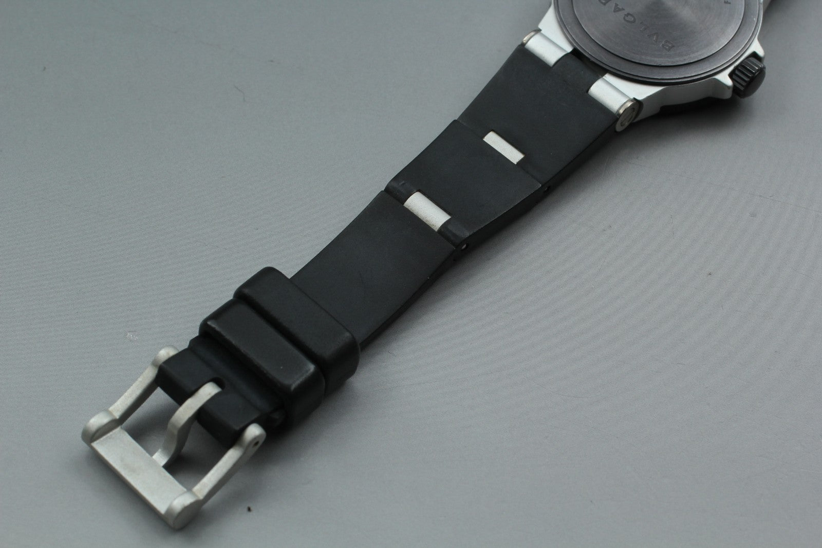 [Exc+5] BVLGARI Alminium AL29TA Silver Black 29mm Women's Quartz Watch JAPAN