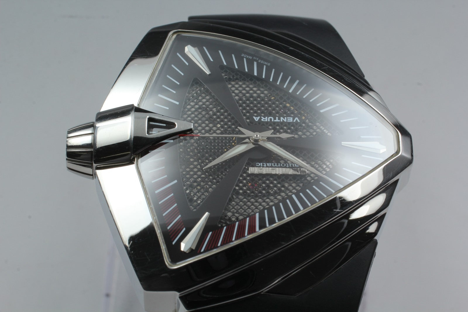 [Exc+5] HAMILTON Ventura XXL H246551 Black 45mm Automatic Men's Watch From JAPAN