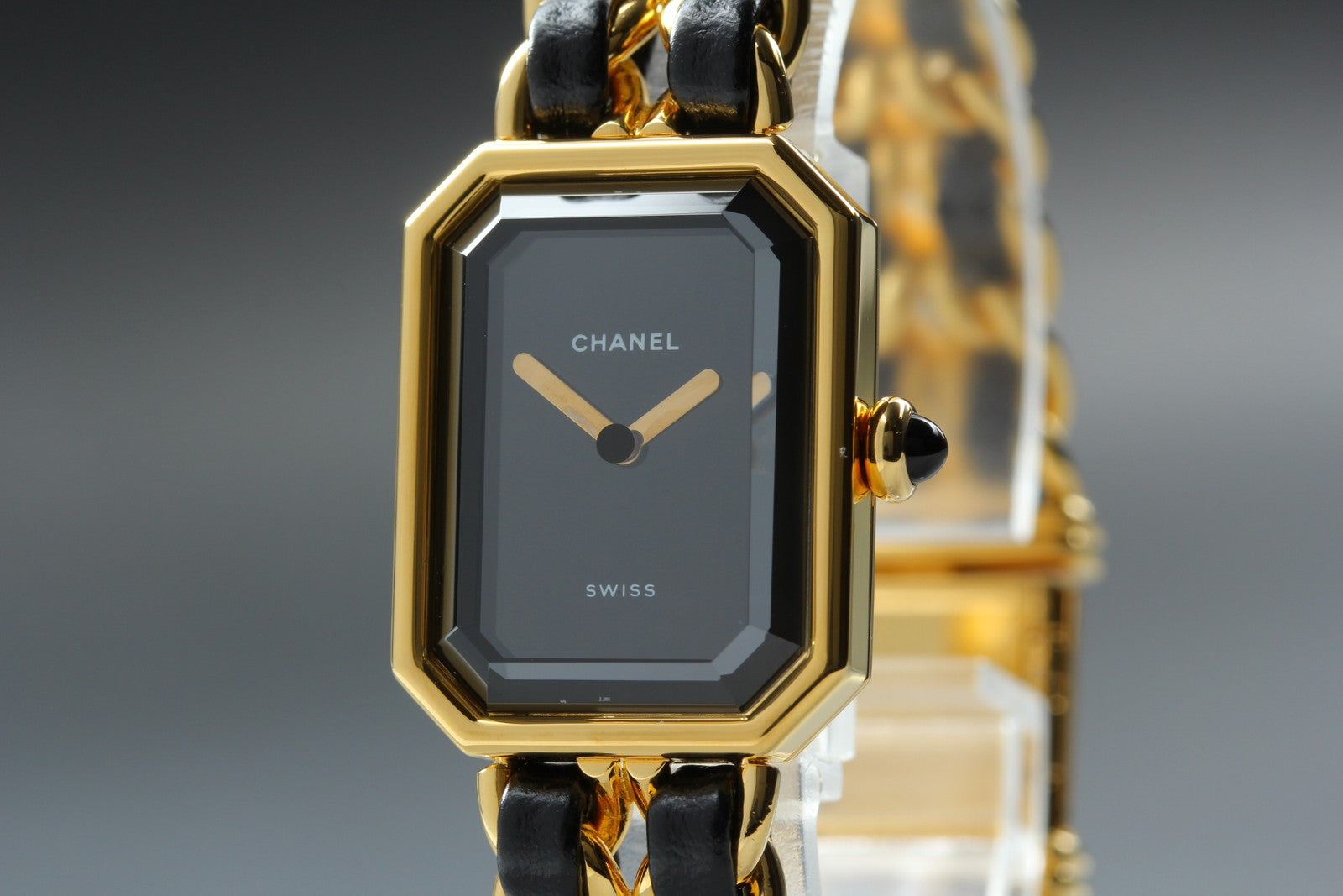 CHANEL Premiere L Size Black Dial Gold 20mm Quartz Women’s Watch [w/Box]