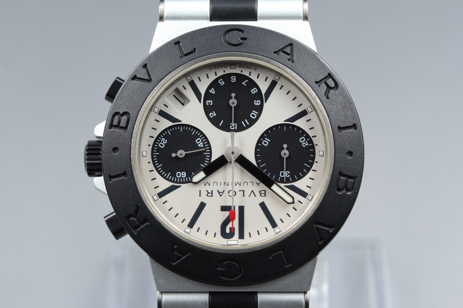 BVLGARI Diagono AC38TA Automatic Chronograph Men's Watch 38mm JAPAN Box