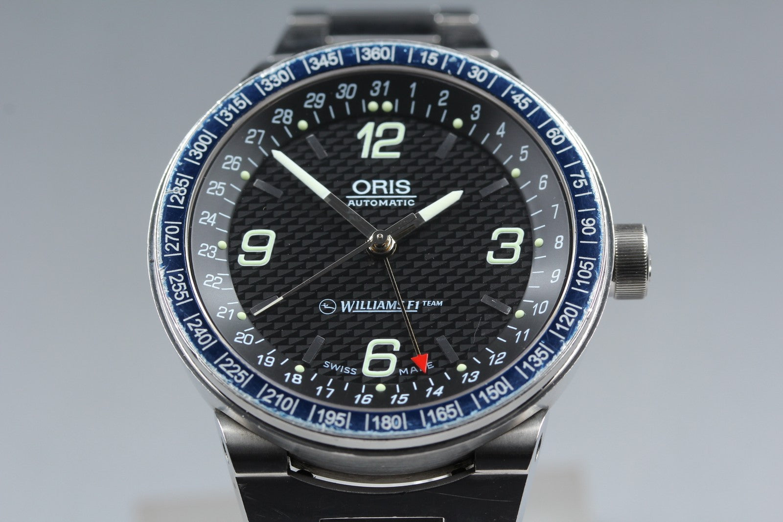 ORIS Williams F1 Team Pointer Date 7585 Automatic Men's Watch 42mm JAPAN Box