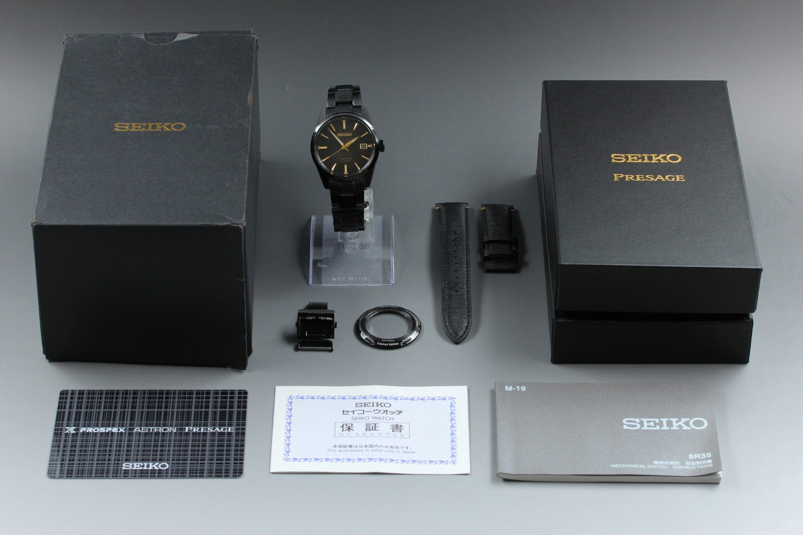 SEIKO Presage 6R35-01K0 SARX085 Automatic Black Men's Watch 39mm JAPAN Box