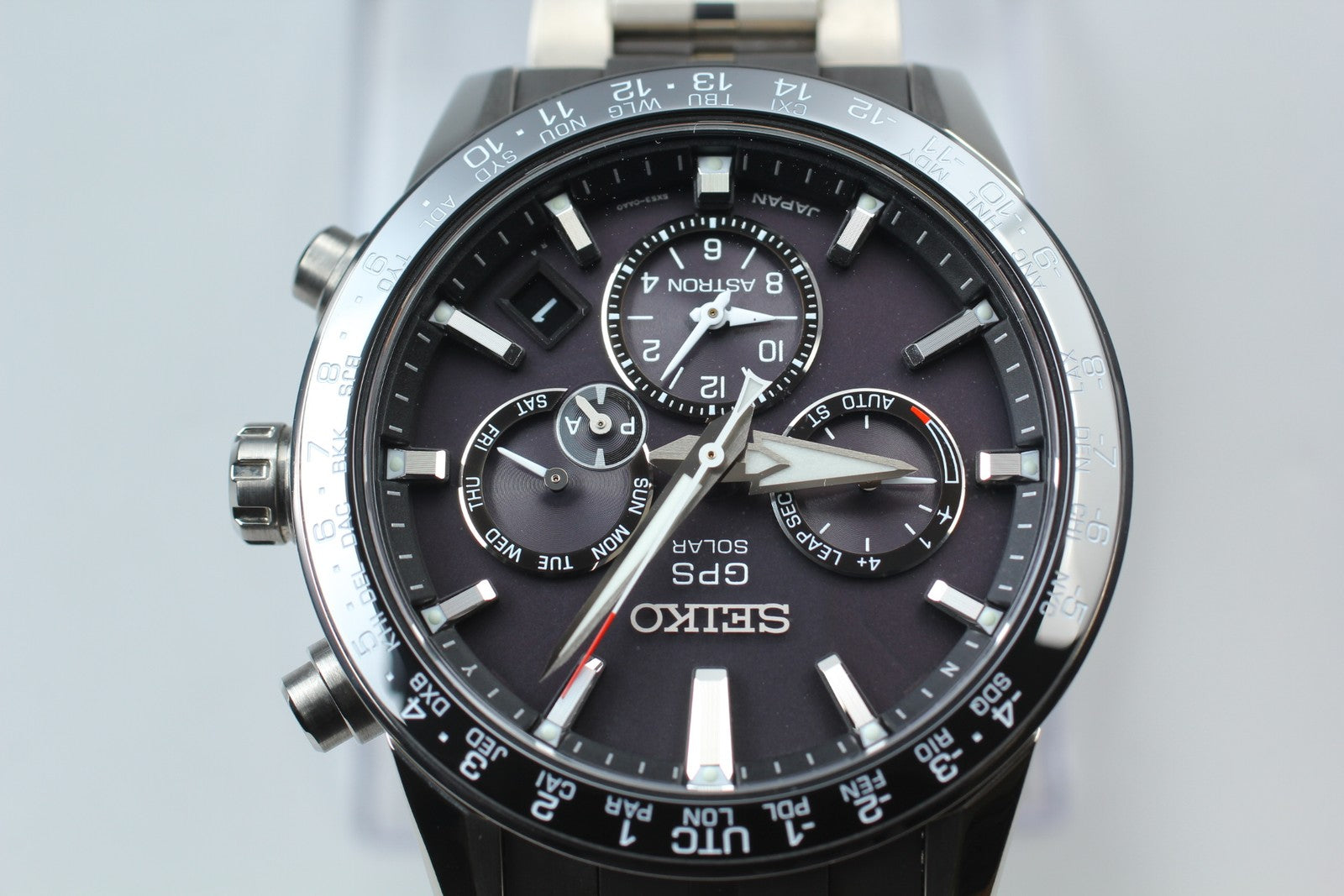 [w/ Box] SEIKO Astron 5X53-0AB0 SBXC003 Black Solar Titanium Men’s Watch JAPAN